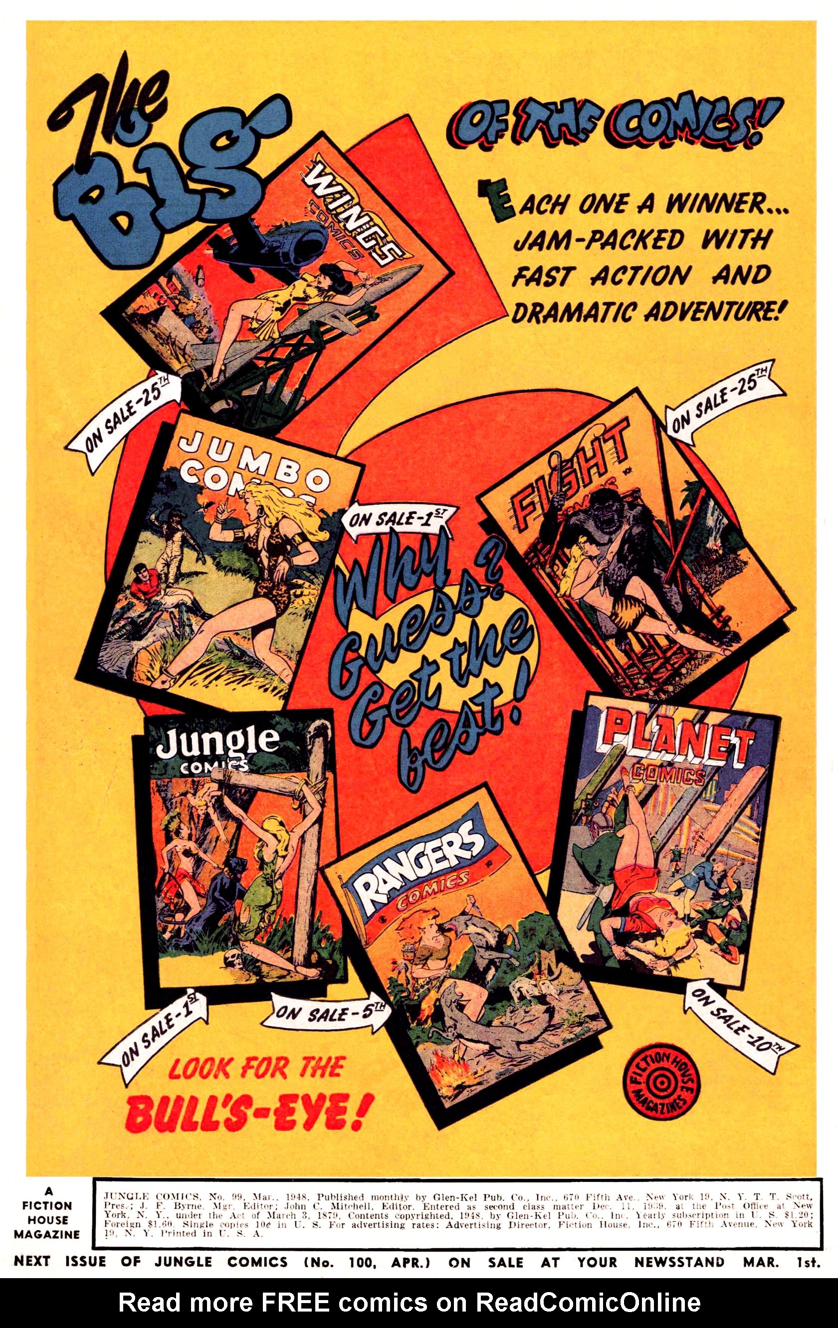 Read online Jungle Comics comic -  Issue #99 - 2