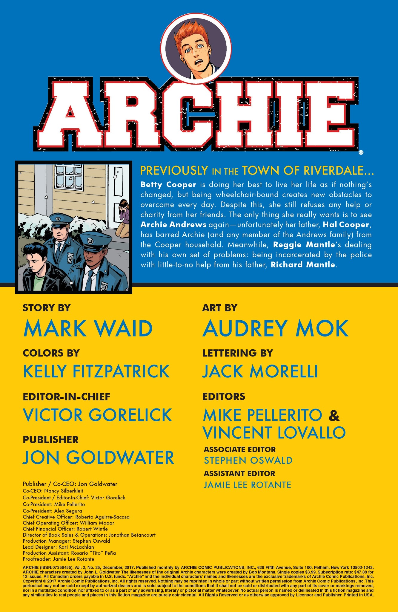 Read online Archie (2015) comic -  Issue #25 - 2