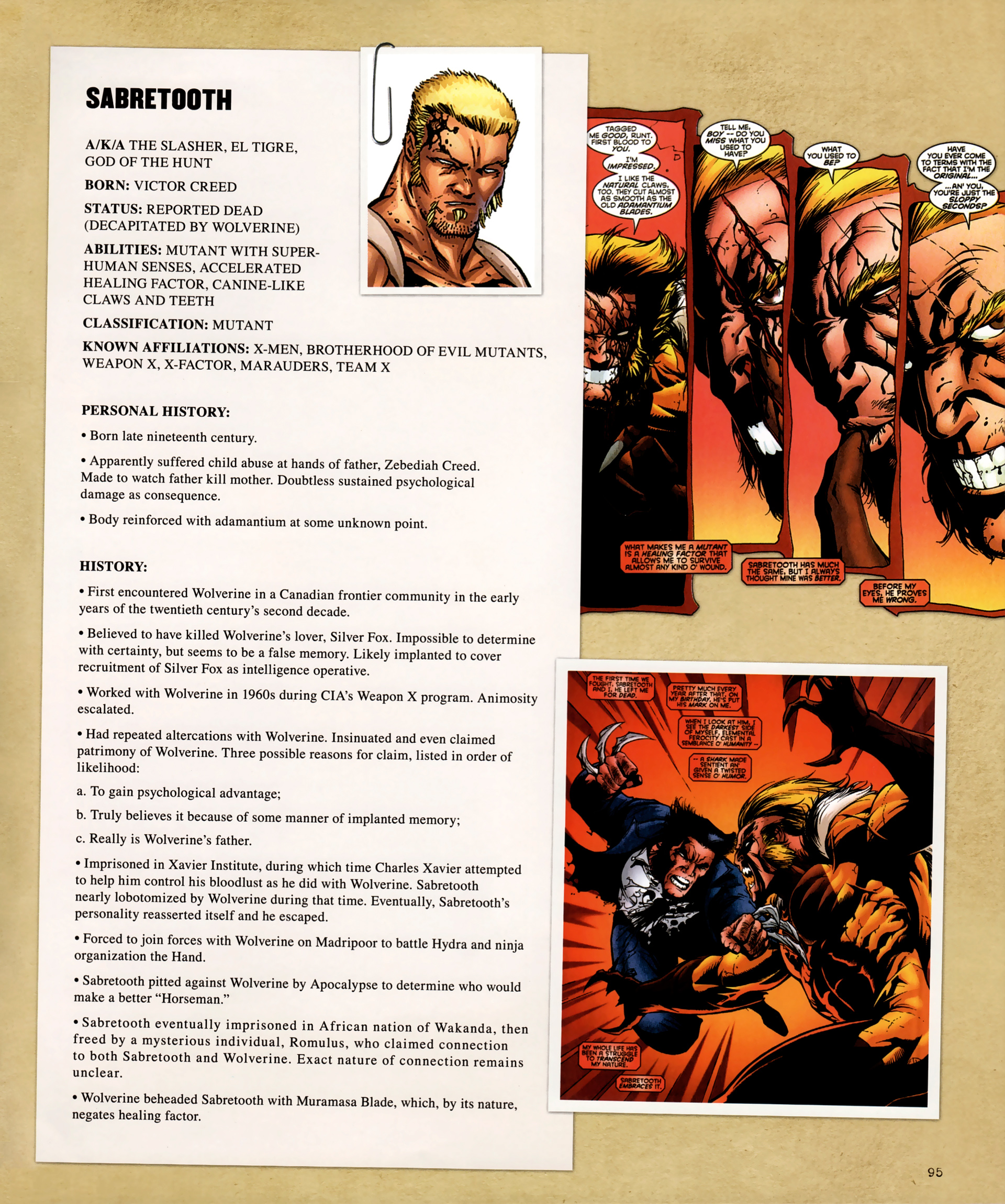 Read online The Wolverine Files comic -  Issue # TPB - 86
