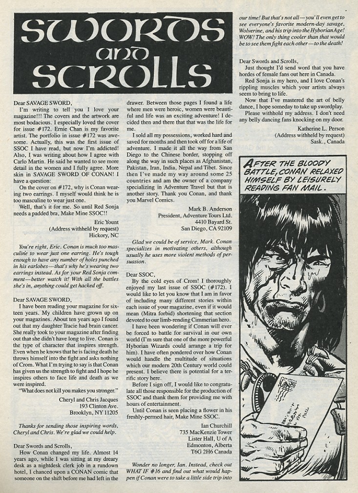 Read online The Savage Sword Of Conan comic -  Issue #176 - 62