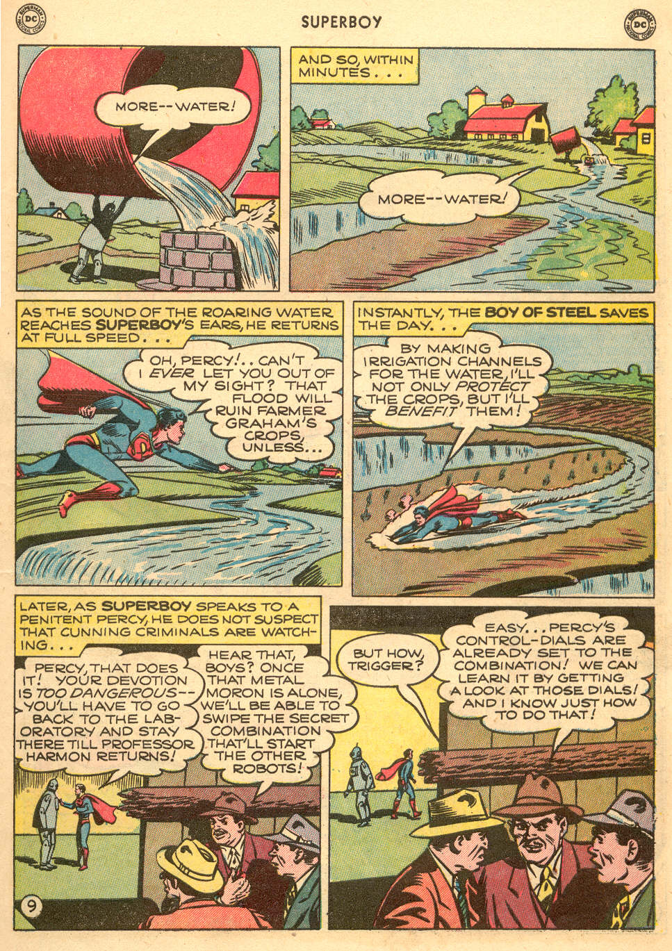Read online Superboy (1949) comic -  Issue #9 - 10