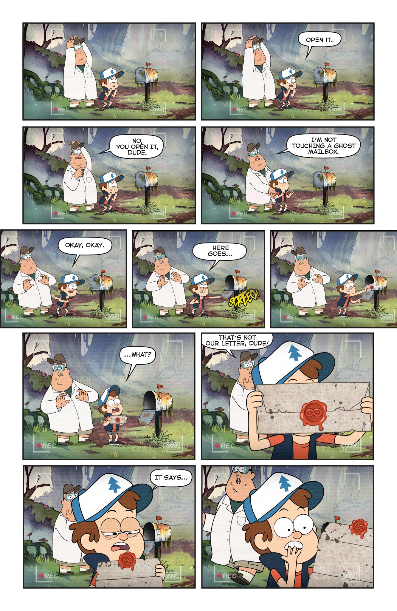Read online Disney Gravity Falls Shorts Cinestory Comic comic -  Issue #3 - 5
