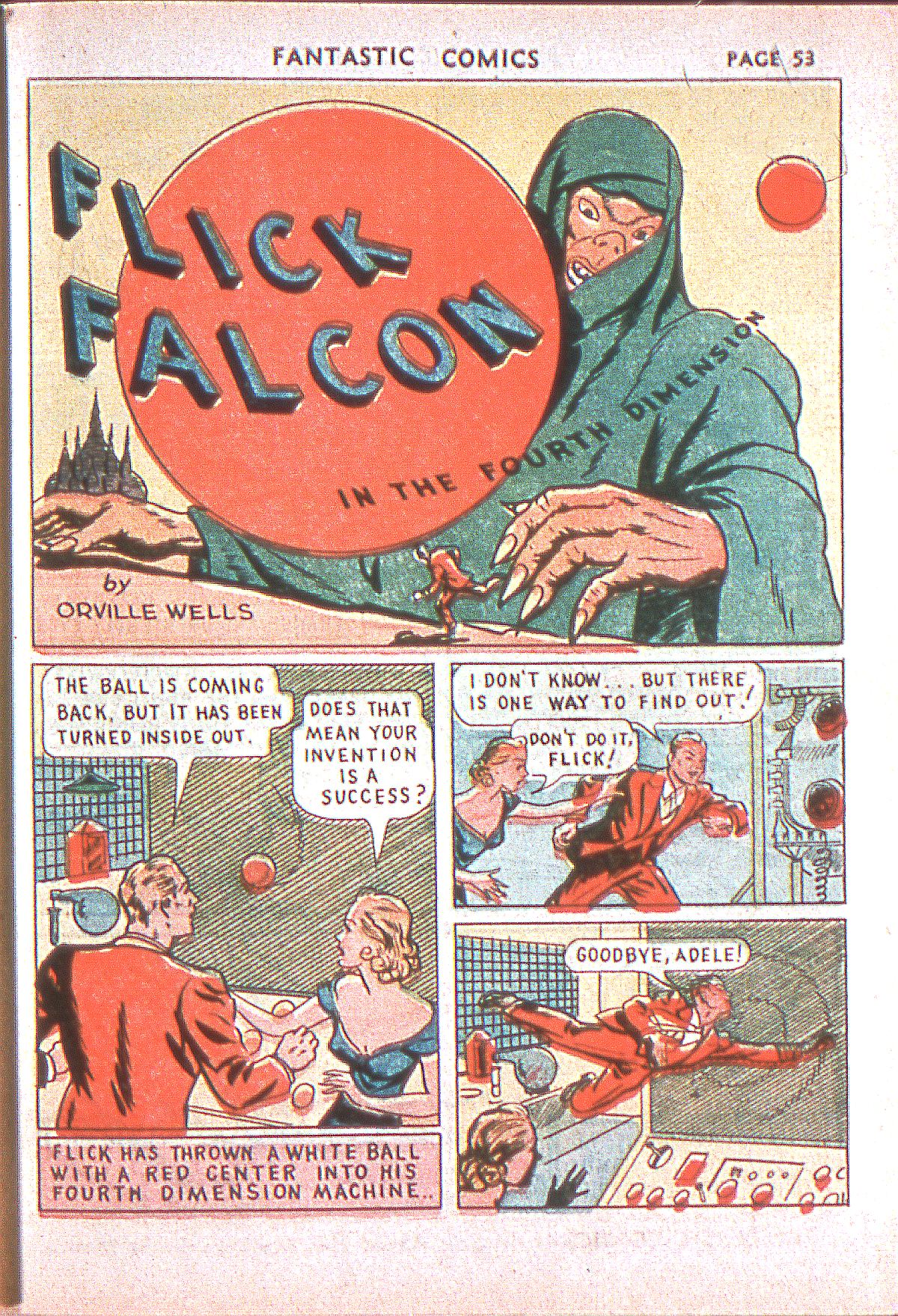 Read online Fantastic Comics comic -  Issue #1 - 54