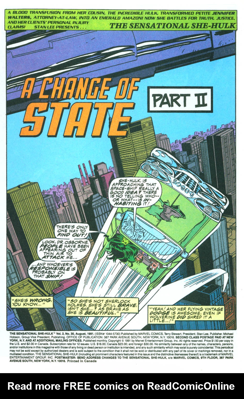 Read online The Sensational She-Hulk comic -  Issue #30 - 2