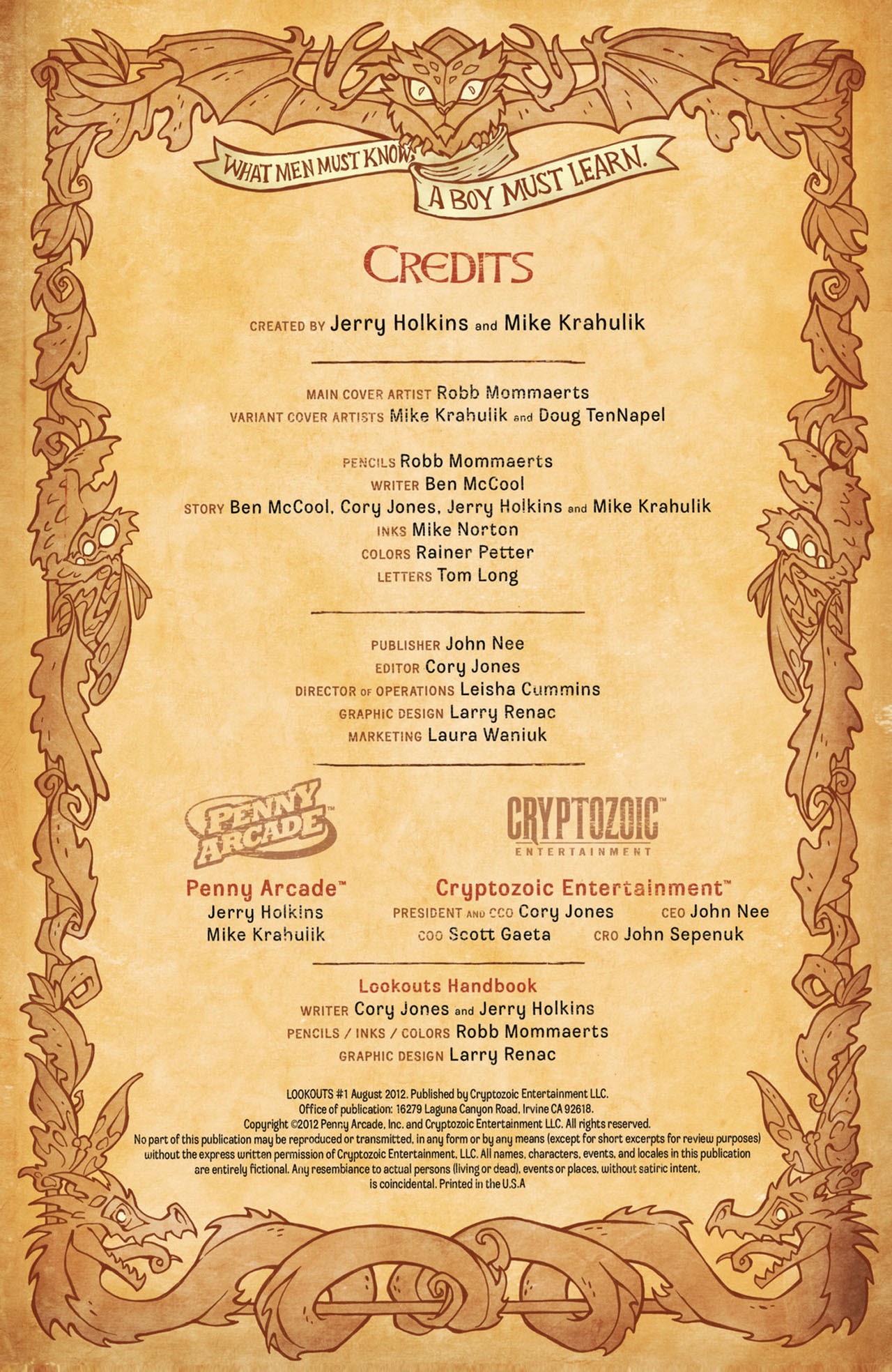 Read online Lookouts comic -  Issue #1 - 3