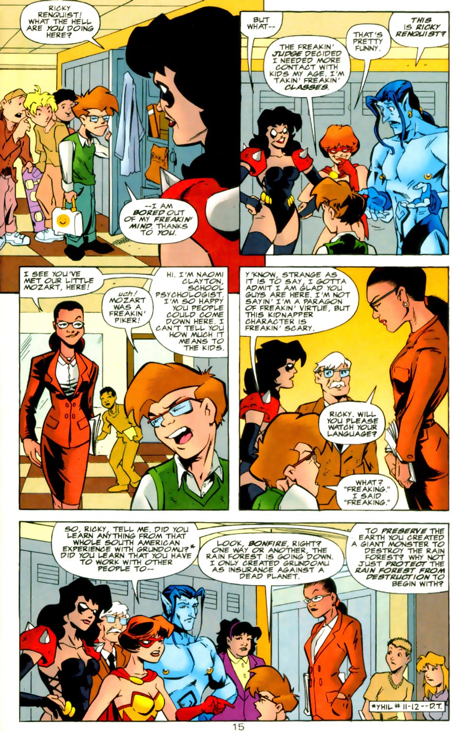 Read online Young Heroes in Love comic -  Issue #14 - 17