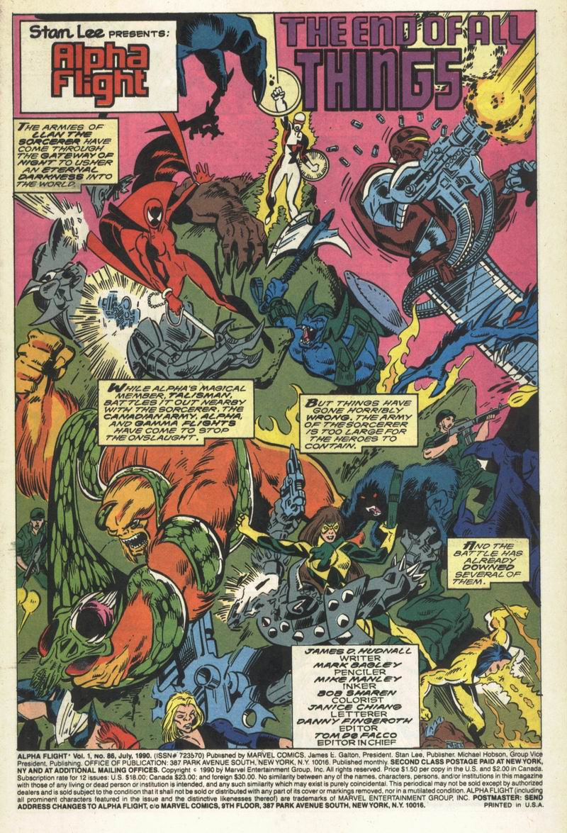 Read online Alpha Flight (1983) comic -  Issue #86 - 2