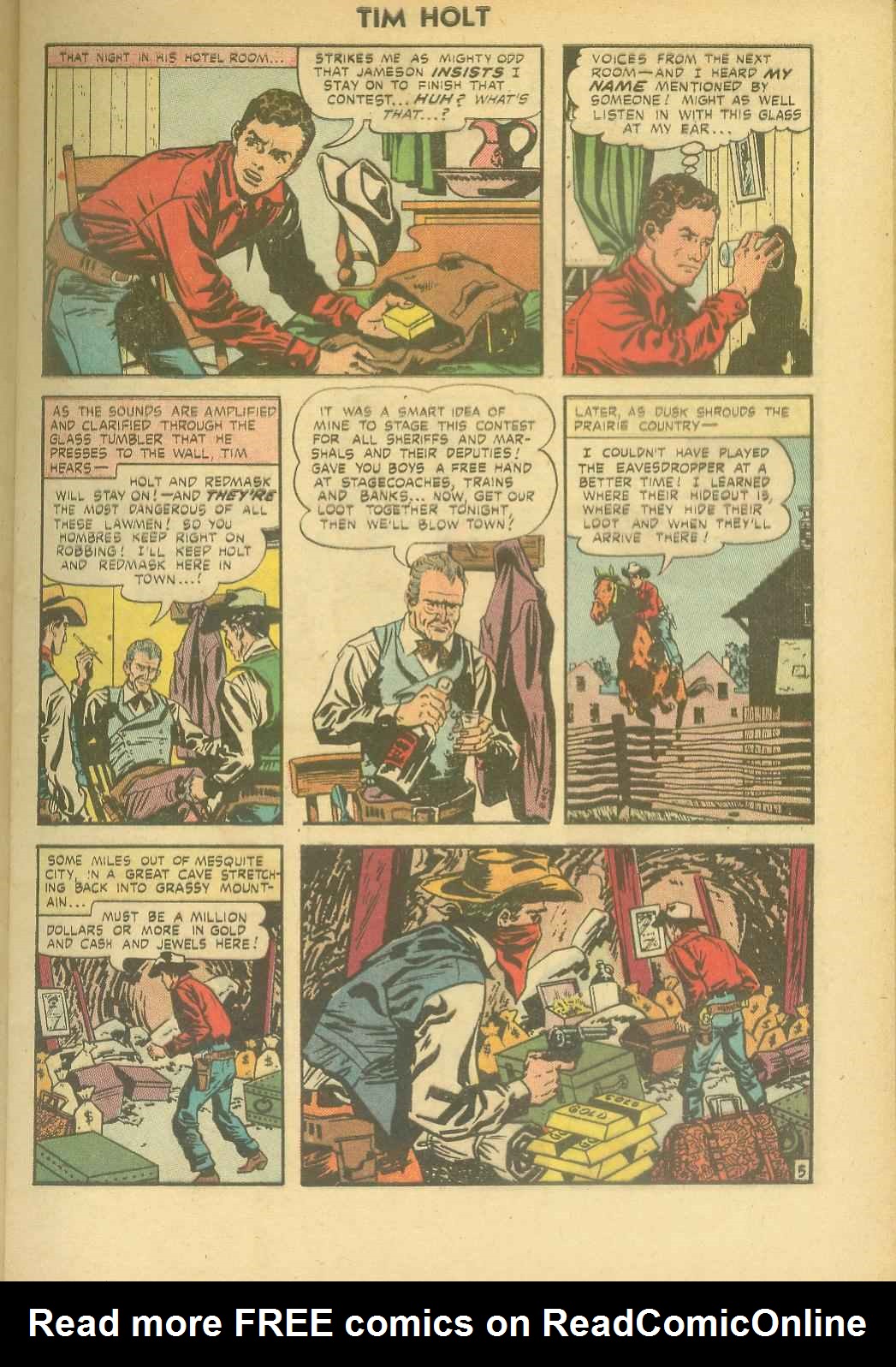 Read online Tim Holt comic -  Issue #36 - 7