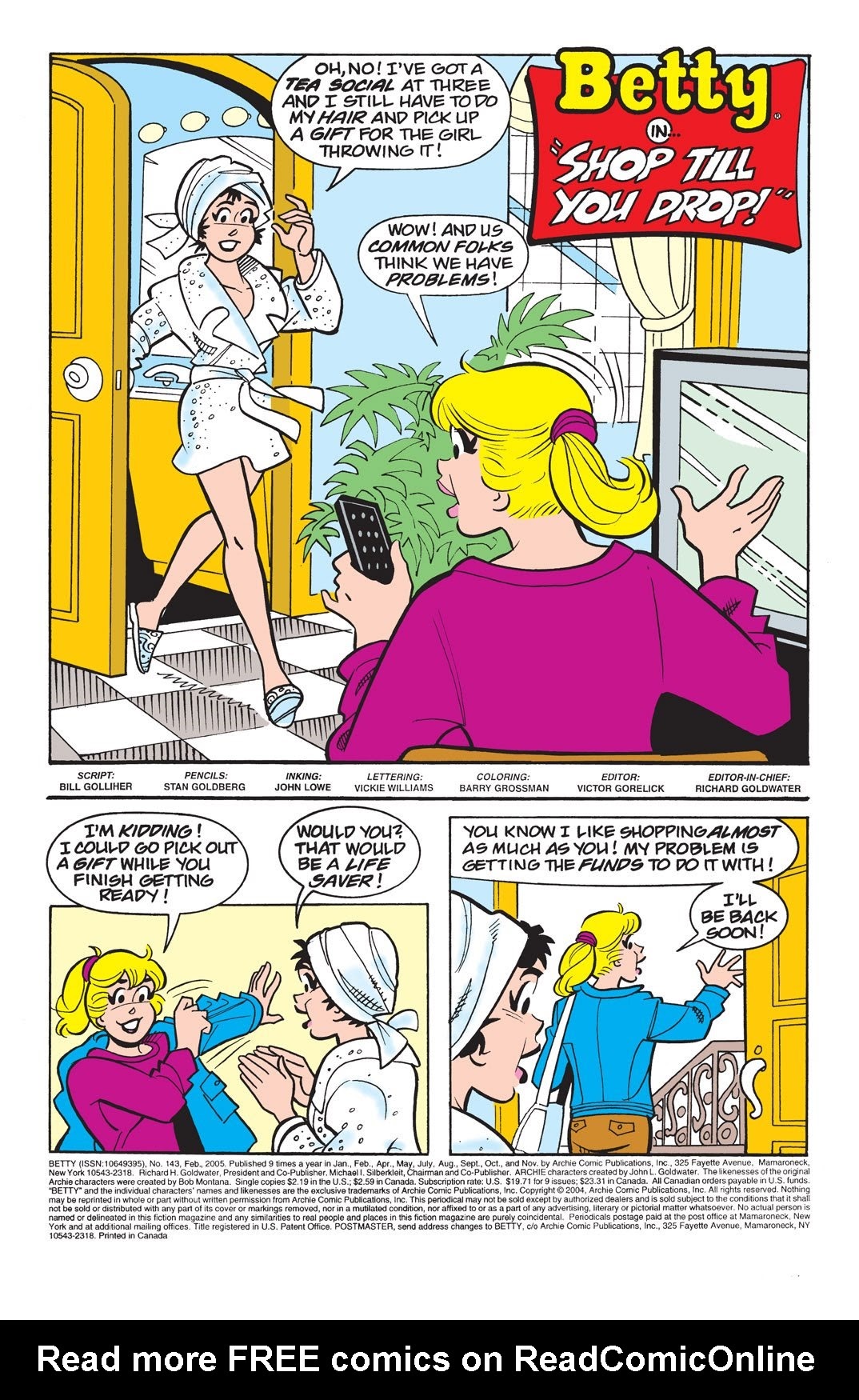 Read online Betty comic -  Issue #143 - 2