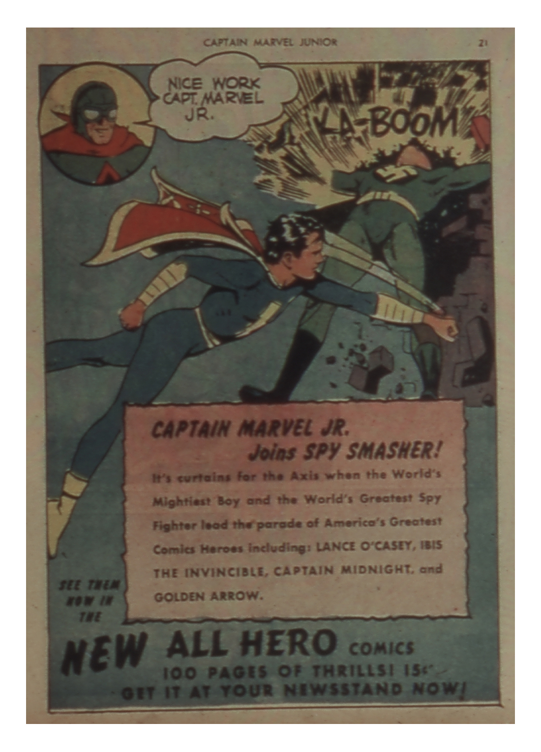 Read online Captain Marvel, Jr. comic -  Issue #4 - 22