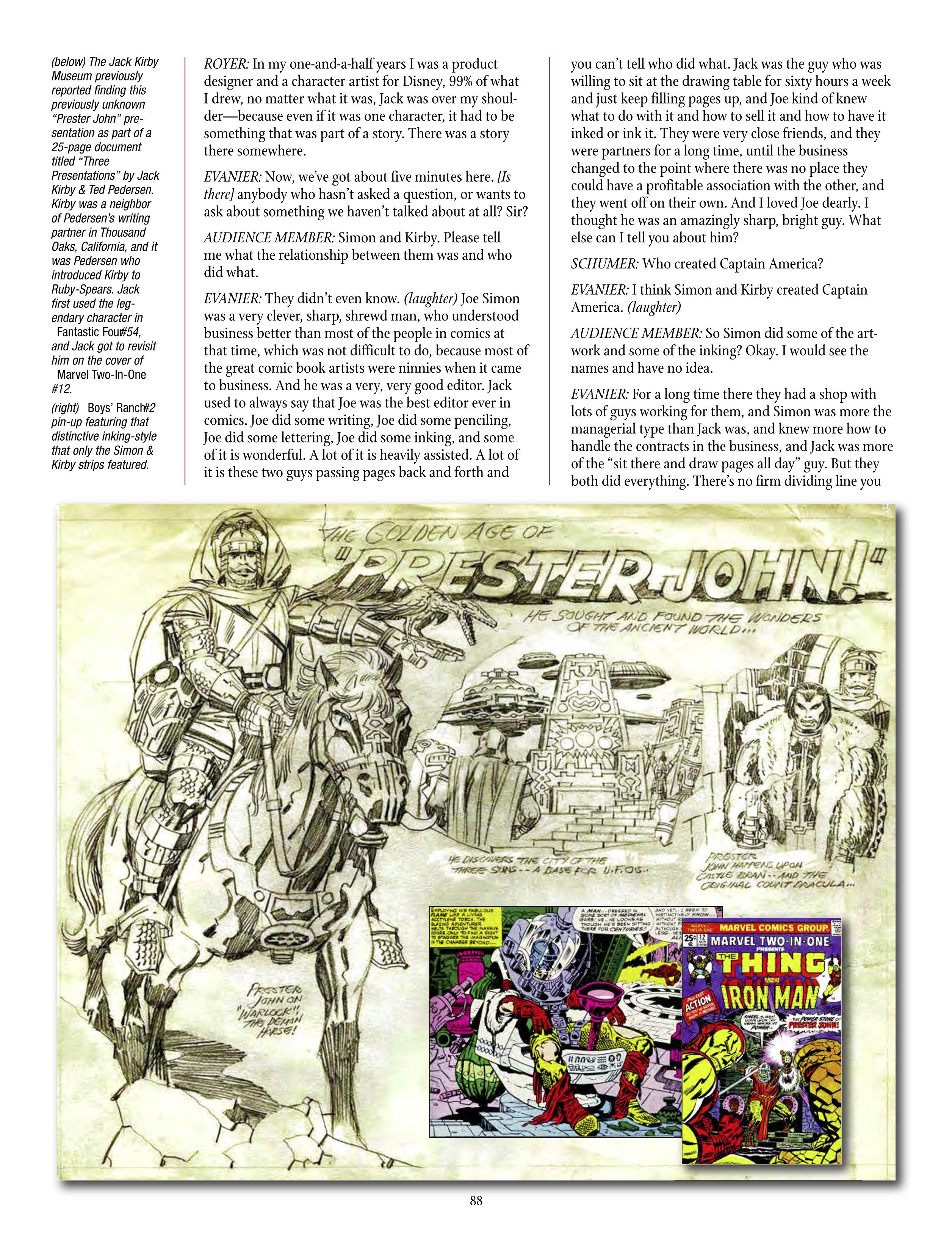 Read online The Jack Kirby Collector comic -  Issue #71 - 90