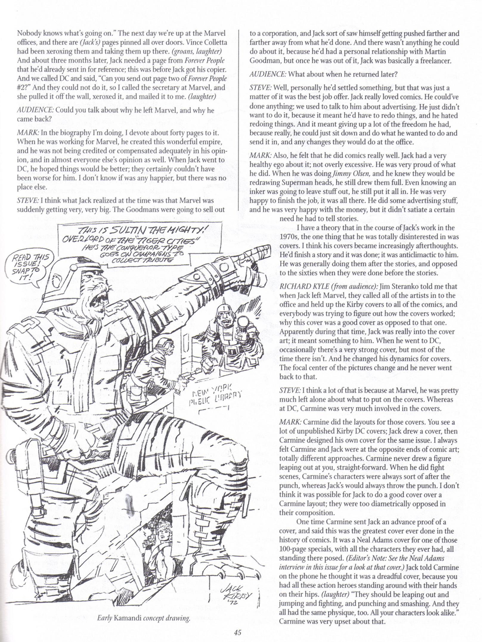 Read online The Jack Kirby Collector comic -  Issue #17 - 44