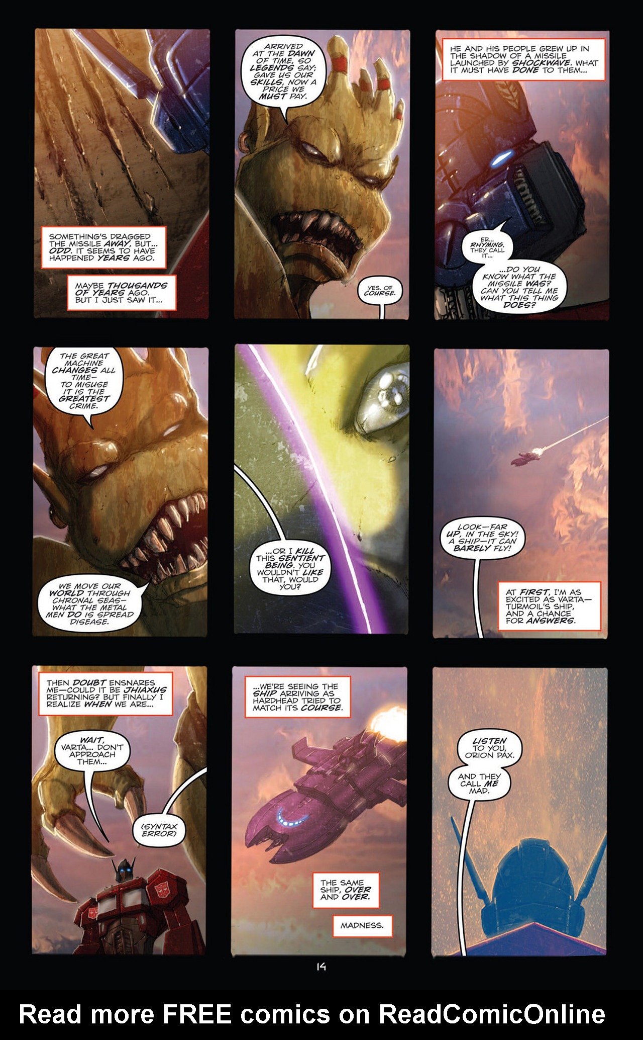 Read online Transformers: Robots In Disguise (2012) comic -  Issue #10 - 17