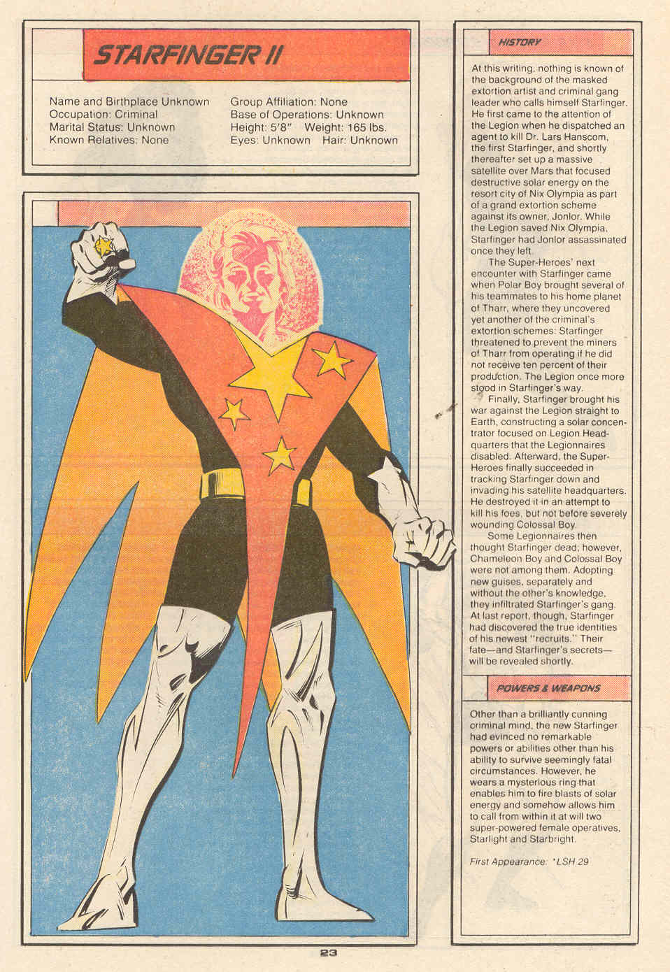 Read online Who's Who in the Legion of Super-Heroes comic -  Issue #6 - 24