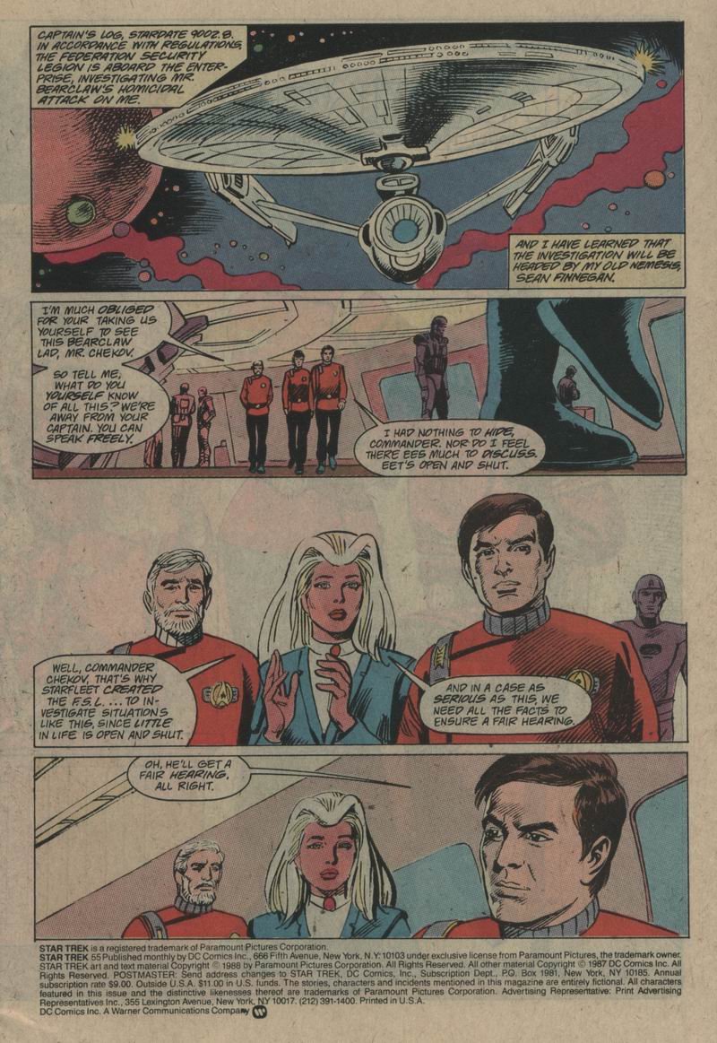 Read online Star Trek (1984) comic -  Issue #55 - 2