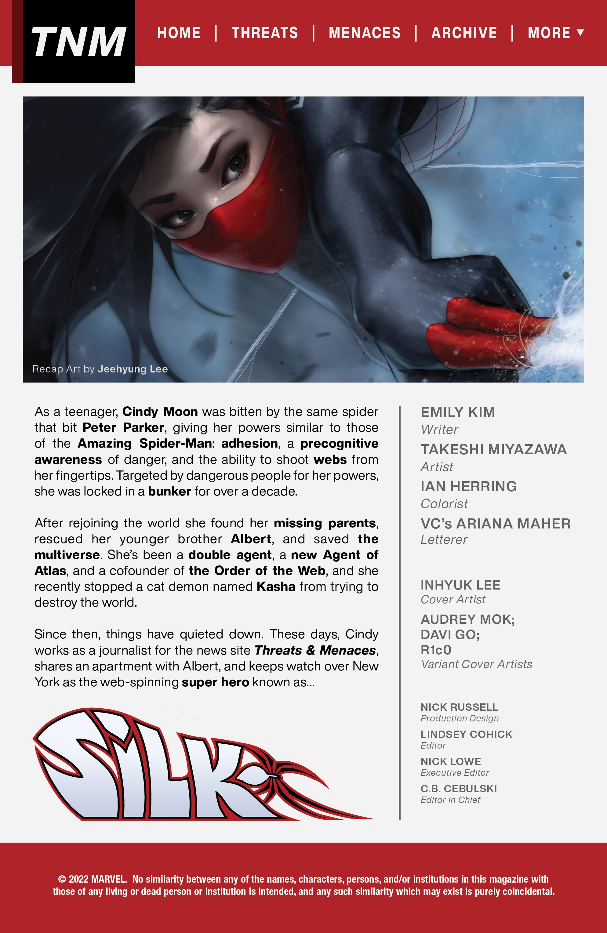 Read online Silk (2022) comic -  Issue #1 - 4