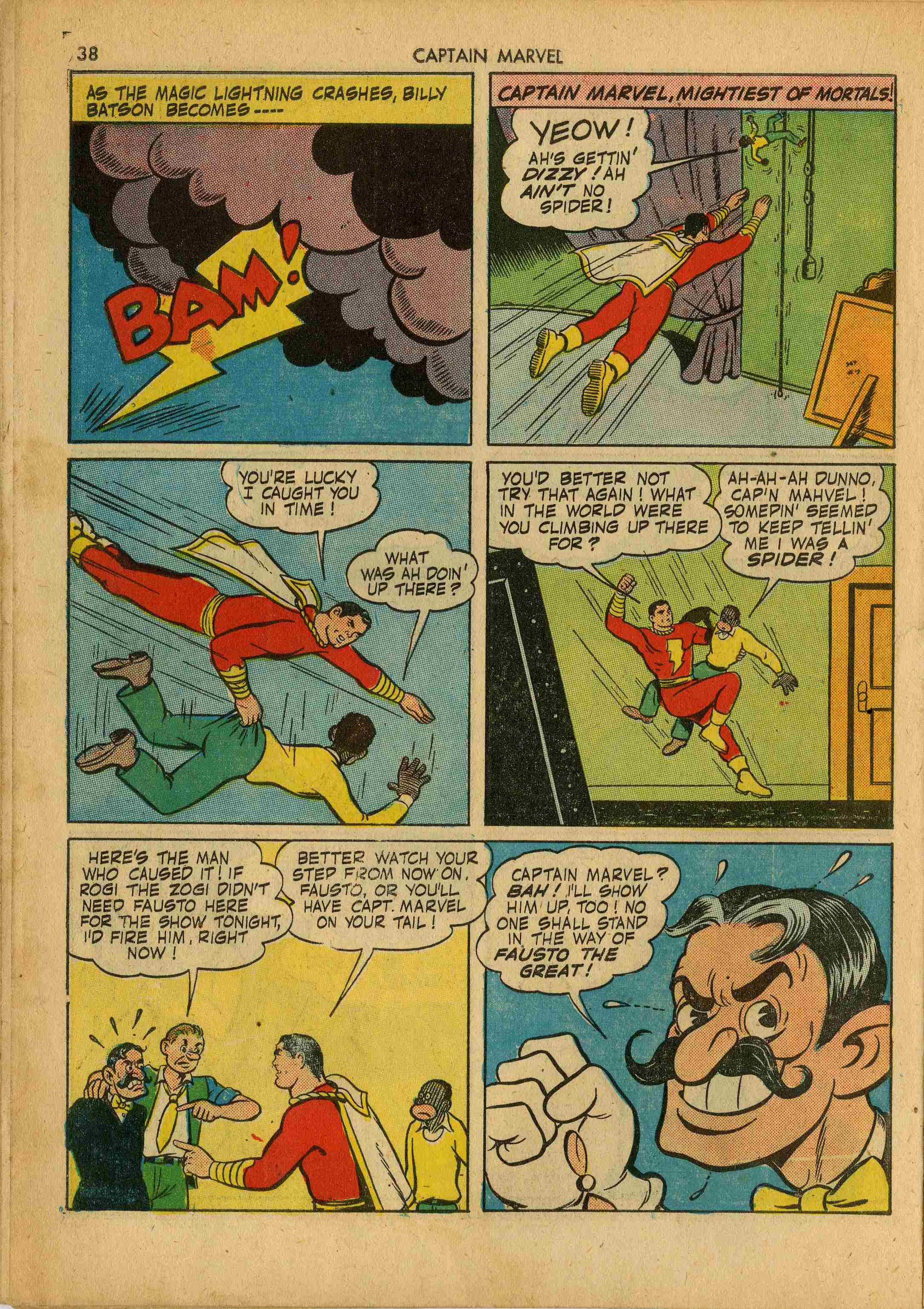 Read online Captain Marvel Adventures comic -  Issue #24 - 38