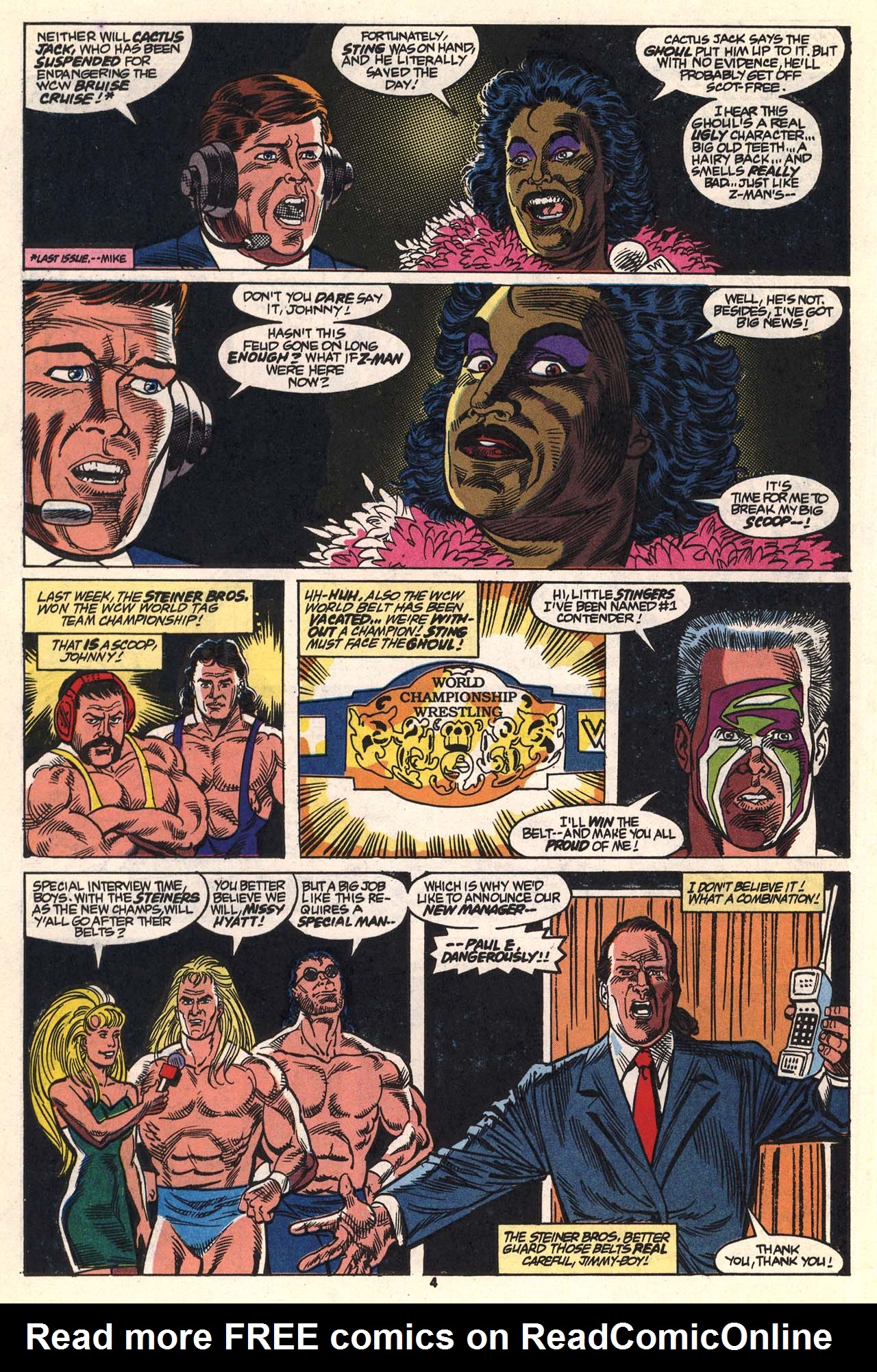 Read online WCW World Championship Wrestling comic -  Issue #4 - 6
