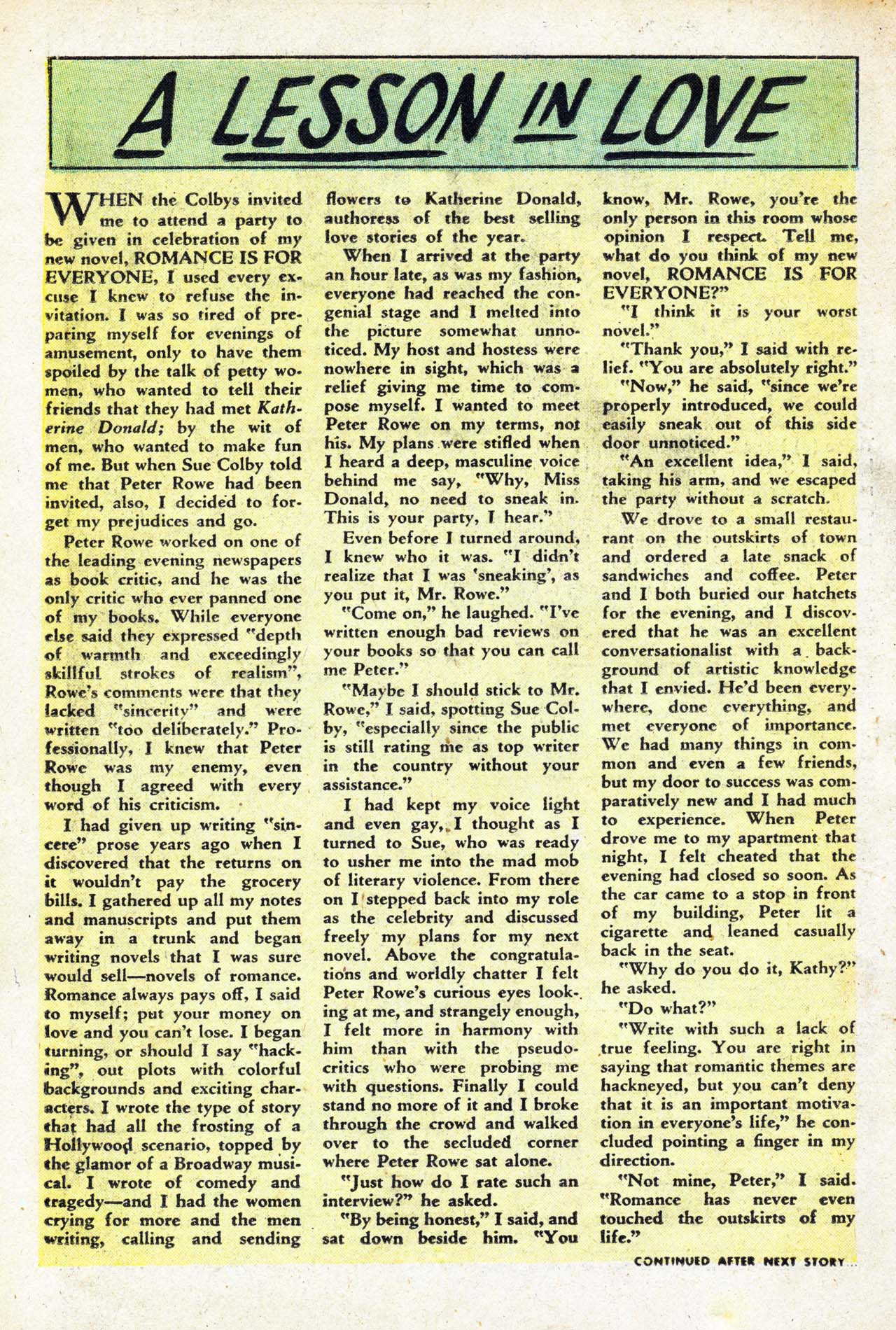 Read online Love Romances comic -  Issue #38 - 18