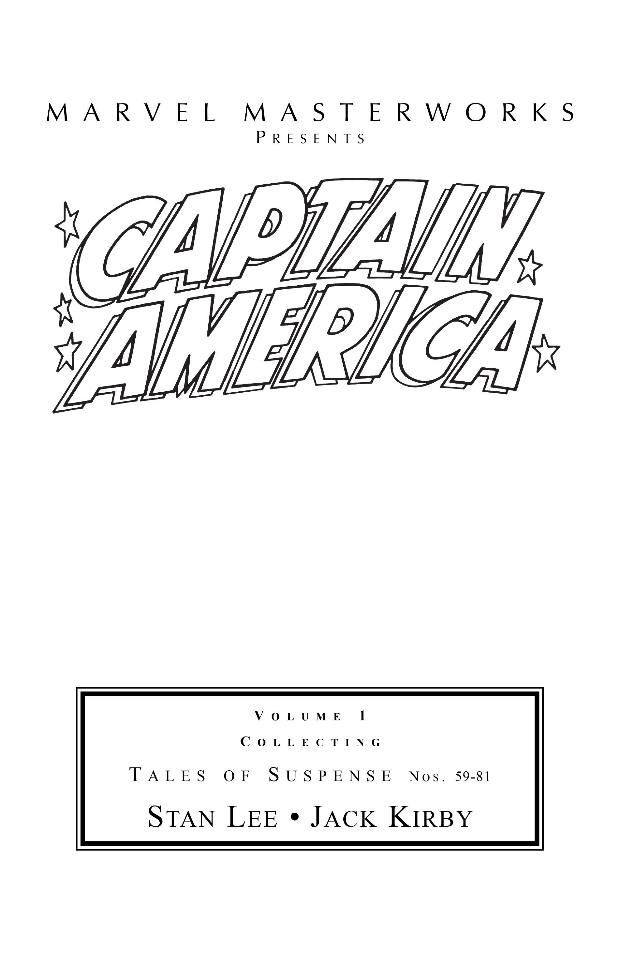 Read online Marvel Masterworks: Captain America comic -  Issue # TPB 1 (Part 1) - 2