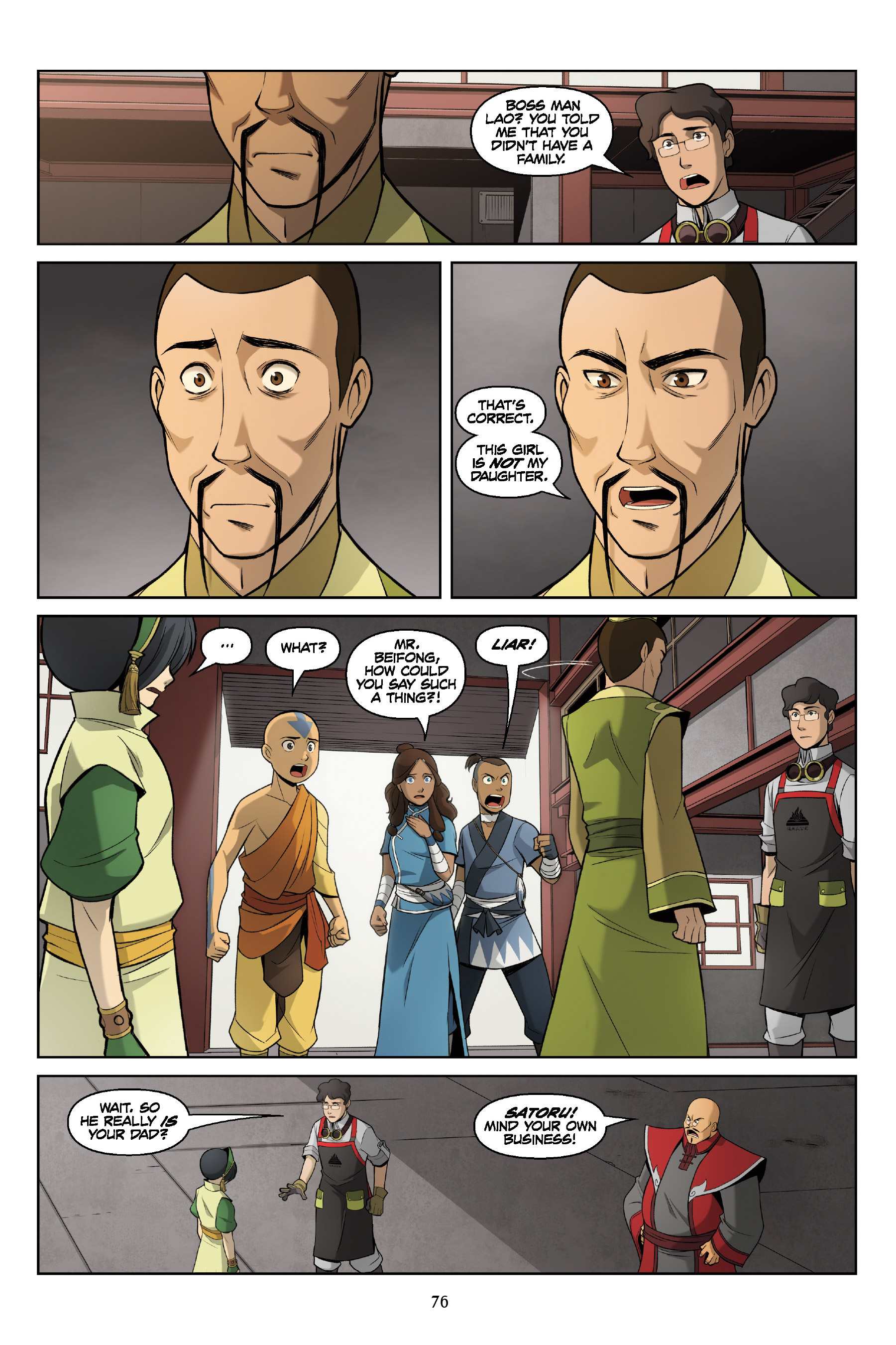 Read online Nickelodeon Avatar: The Last Airbender - The Rift comic -  Issue # _Omnibus (Part 1) - 76