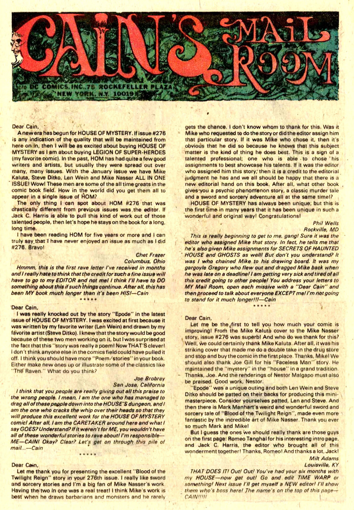 Read online House of Mystery (1951) comic -  Issue #281 - 32