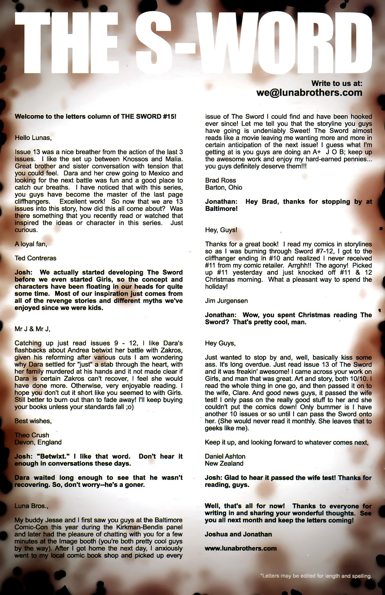 Read online The Sword comic -  Issue #15 - 26