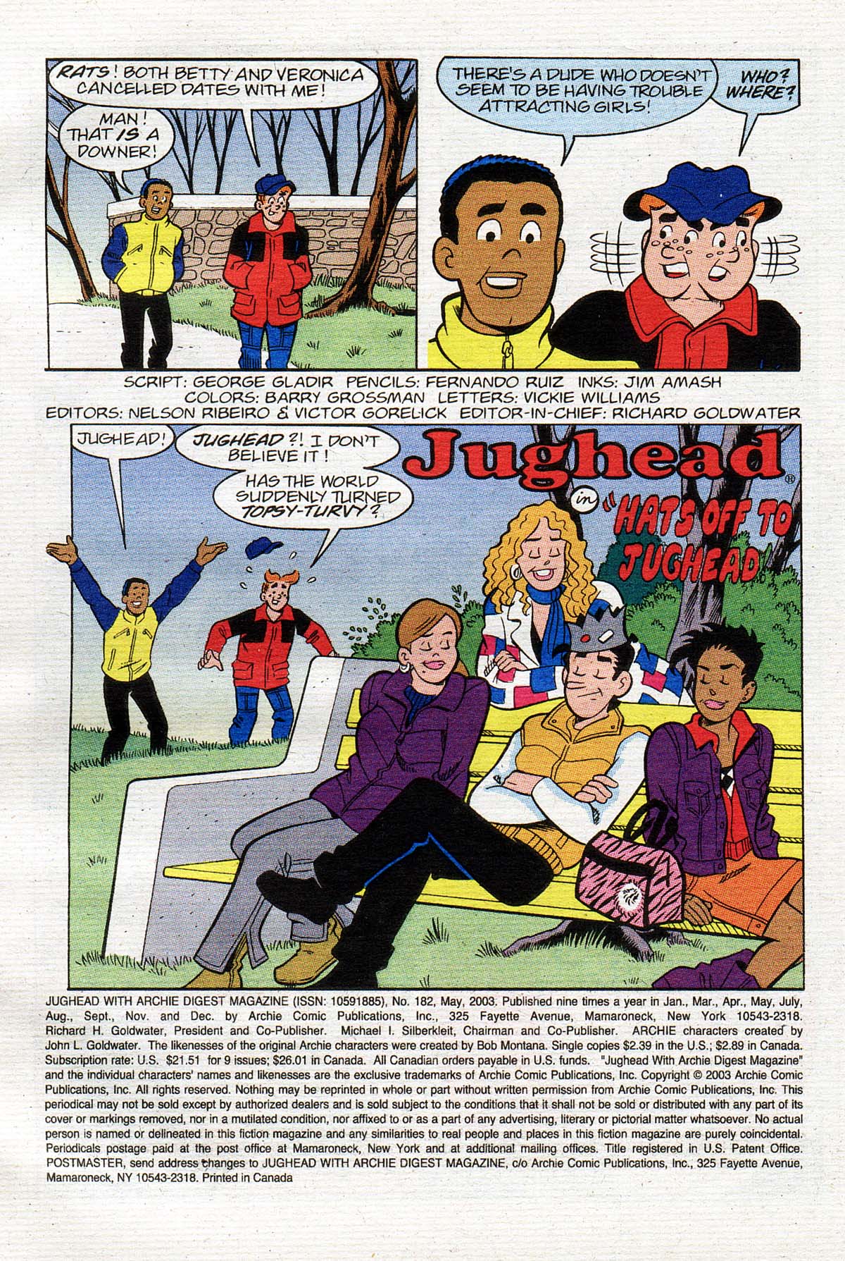 Jughead With Archie Digest Magazine Issue 182 | Read Jughead With Archie  Digest Magazine Issue 182 comic online in high quality. Read Full Comic  online for free - Read comics online in