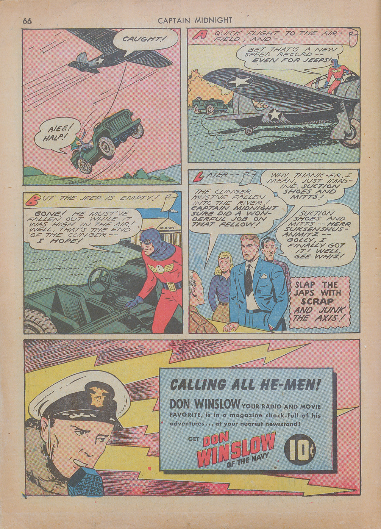 Read online Captain Midnight (1942) comic -  Issue #7 - 66