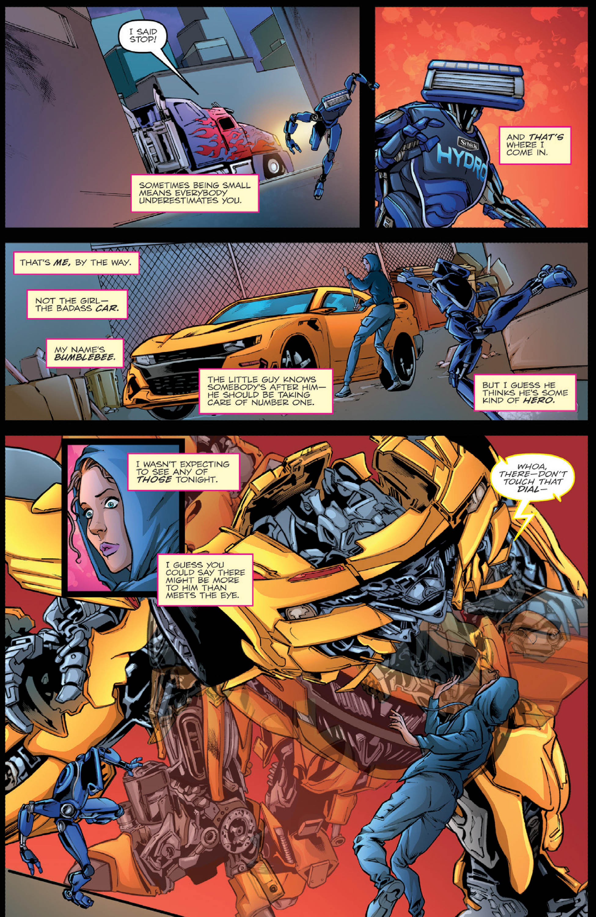 Read online Schick Hydrobot & the Transformers: A New Friend comic -  Issue # Full - 8