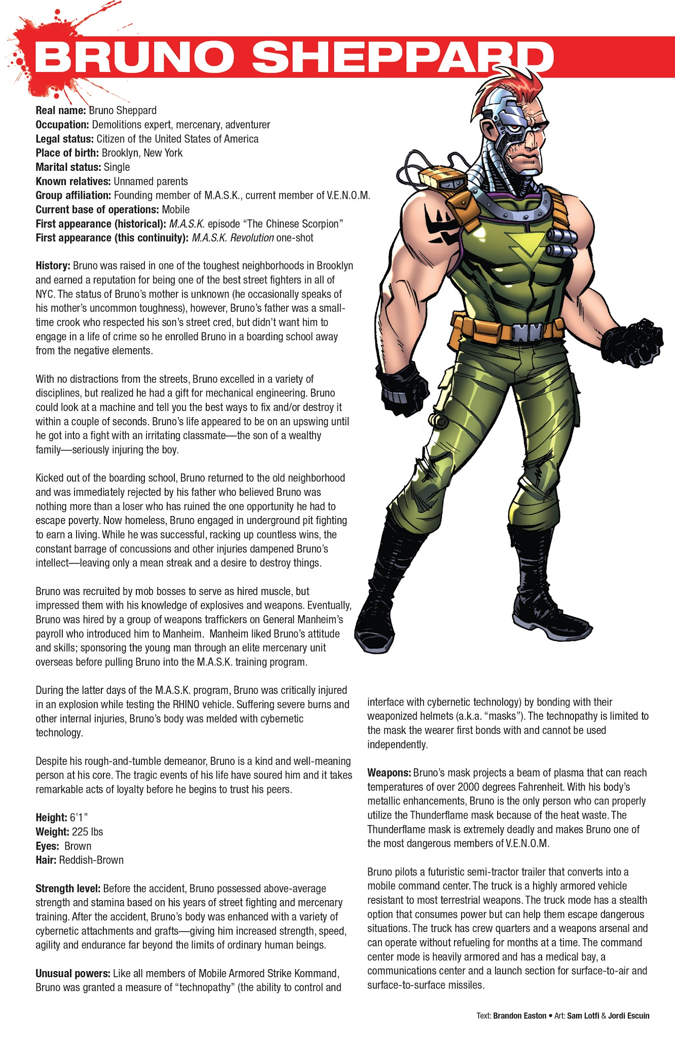 Read online Hasbro Heroes Sourcebook comic -  Issue #3 - 14