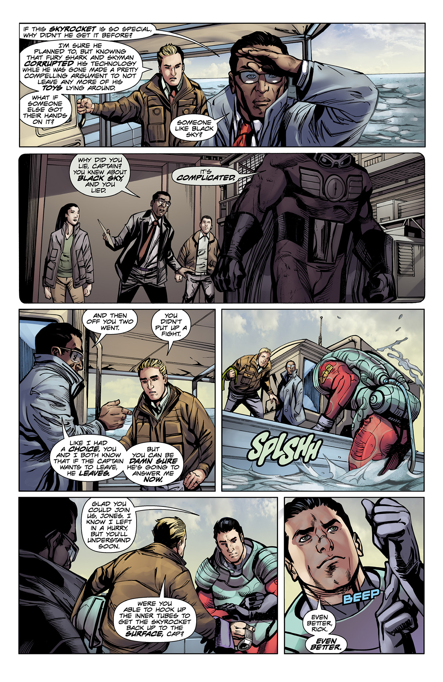 Read online Captain Midnight comic -  Issue #6 - 7