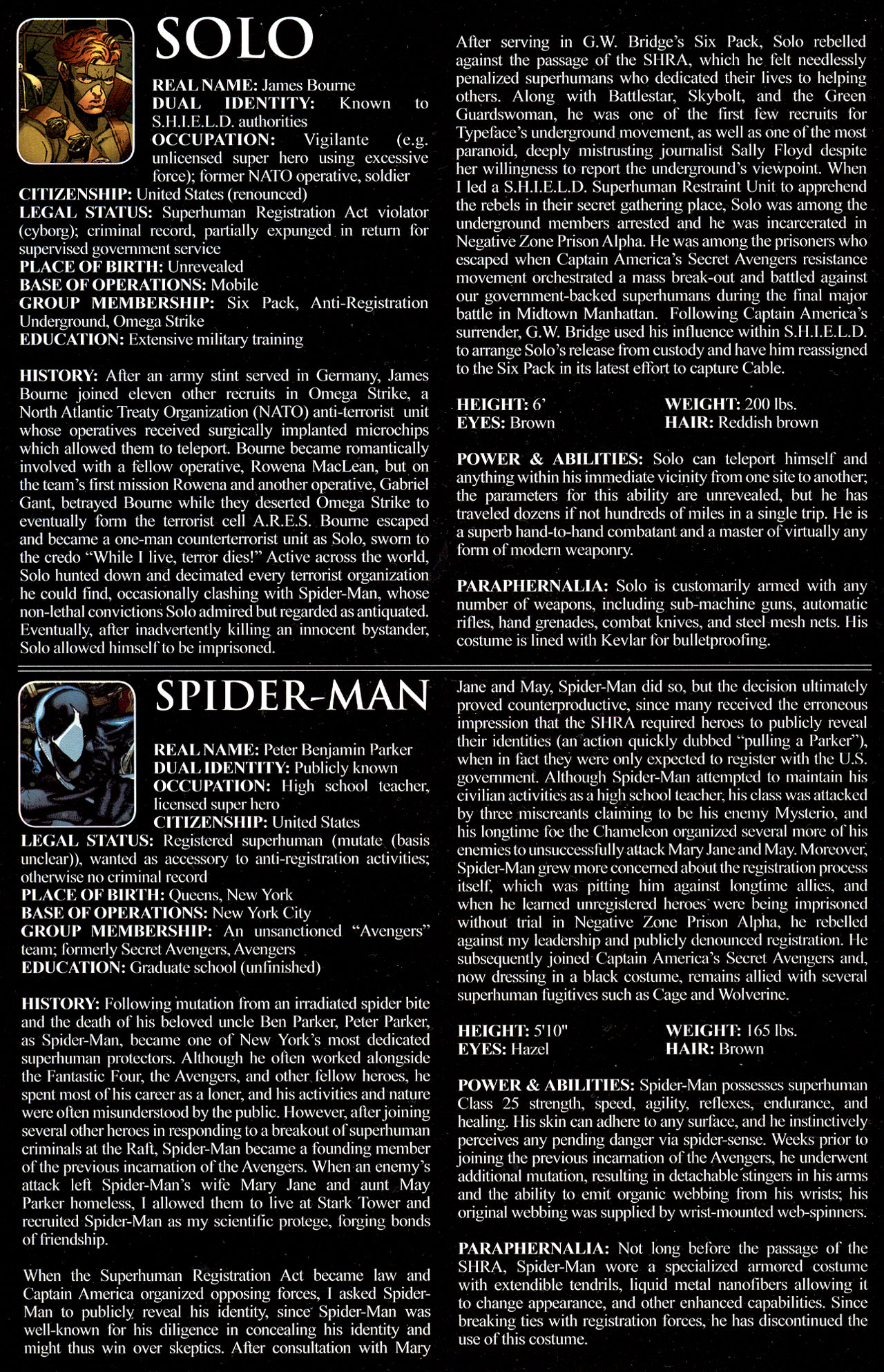 Read online Civil War: Battle Damage Report comic -  Issue # Full - 51