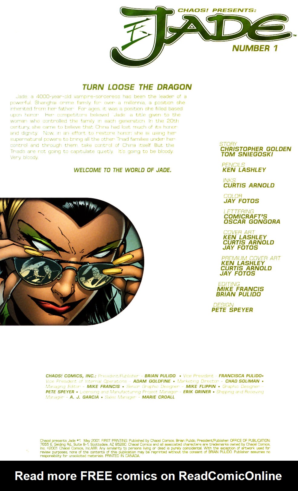 Read online Jade comic -  Issue #1 - 2