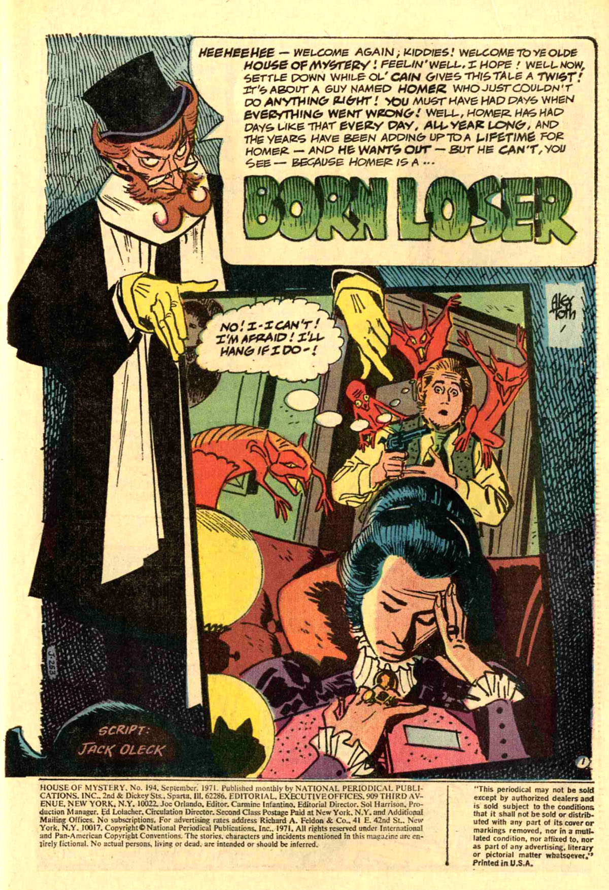 Read online House of Mystery (1951) comic -  Issue #194 - 3