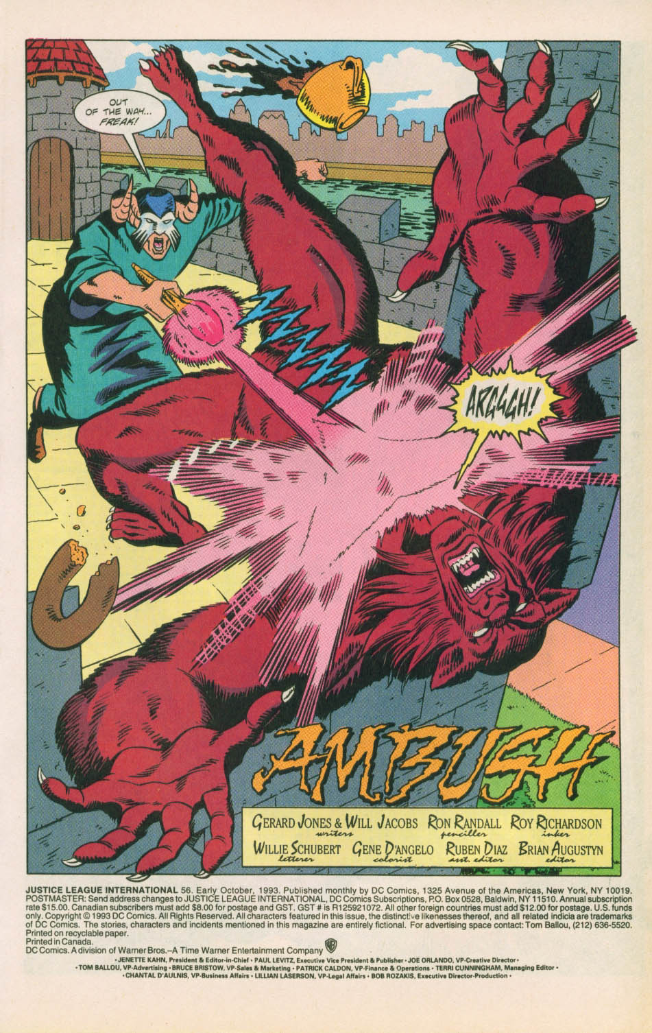 Read online Justice League International (1993) comic -  Issue #56 - 2