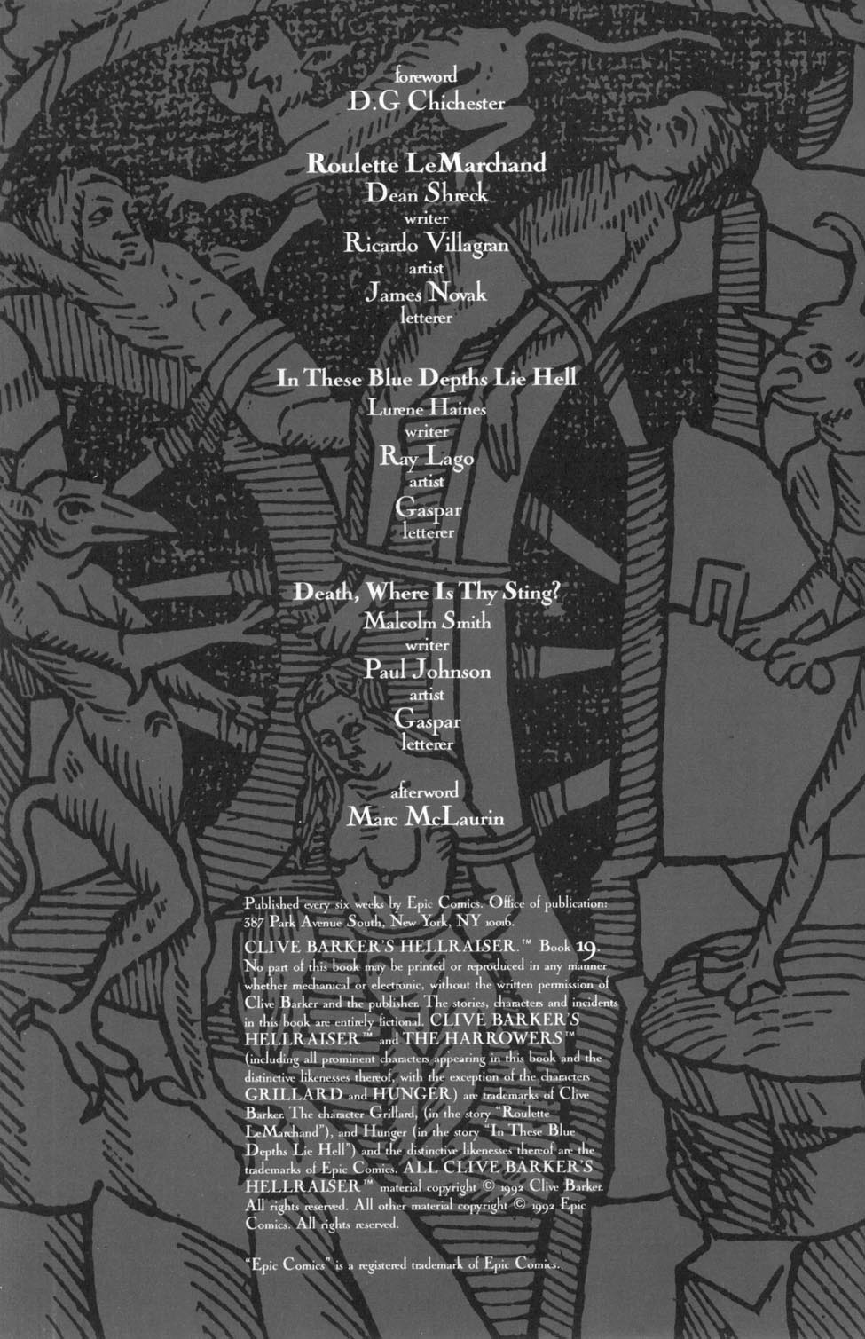 Read online Clive Barker's Hellraiser (1989) comic -  Issue #19 - 2