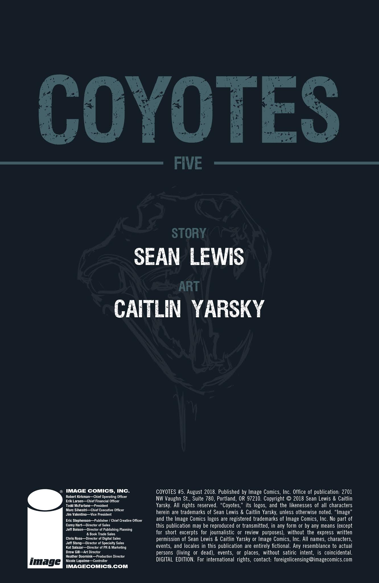Read online Coyotes comic -  Issue #5 - 2