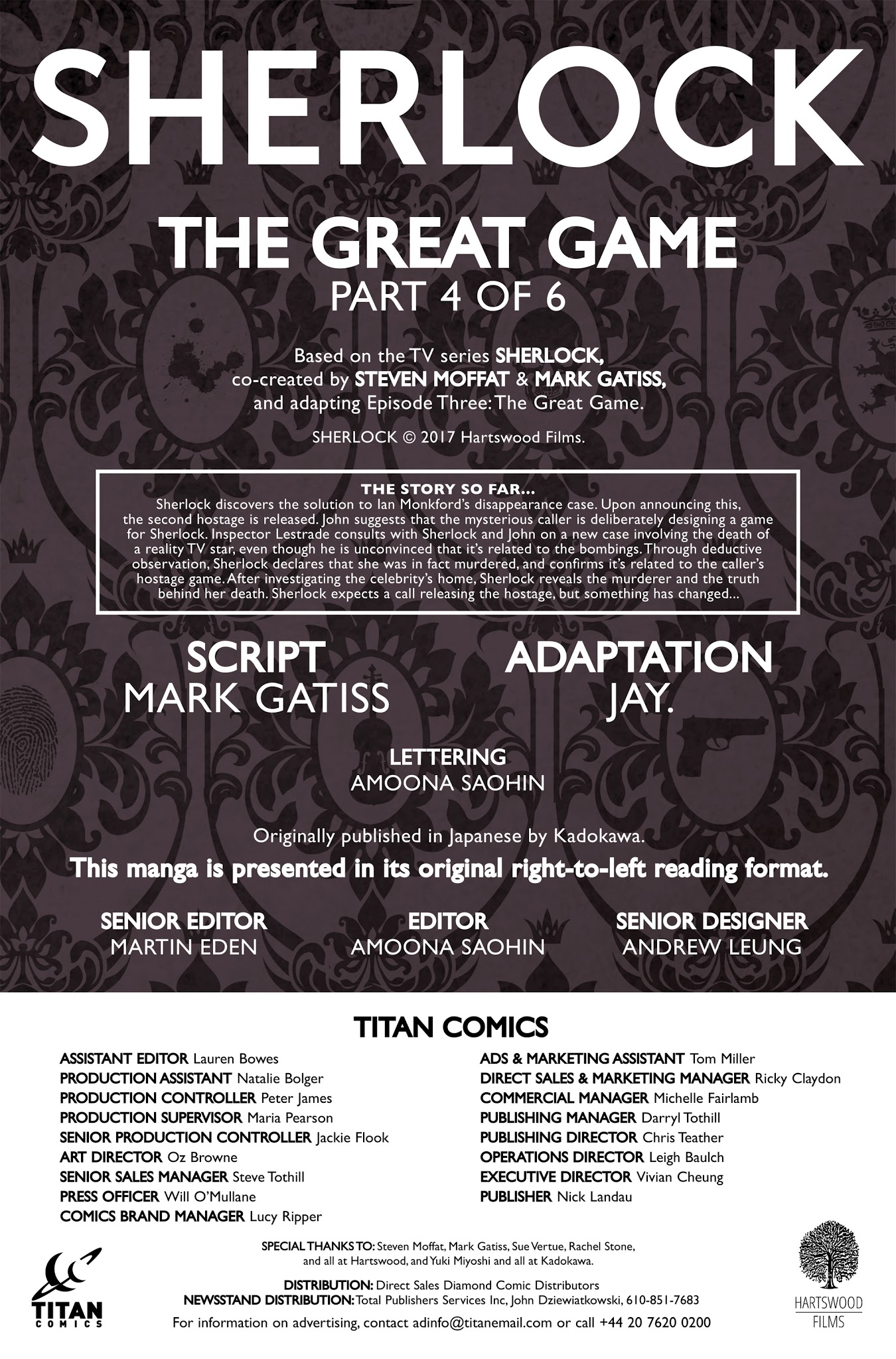 Read online Sherlock: The Great Game comic -  Issue #4 - 3