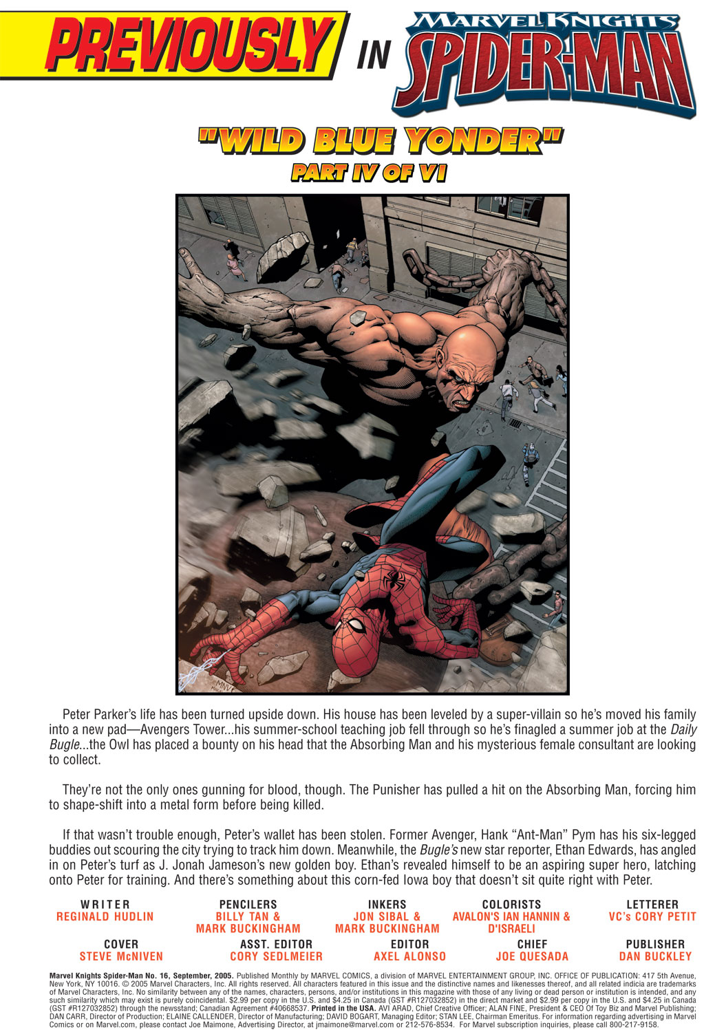 Read online Marvel Knights Spider-Man (2004) comic -  Issue #16 - 2