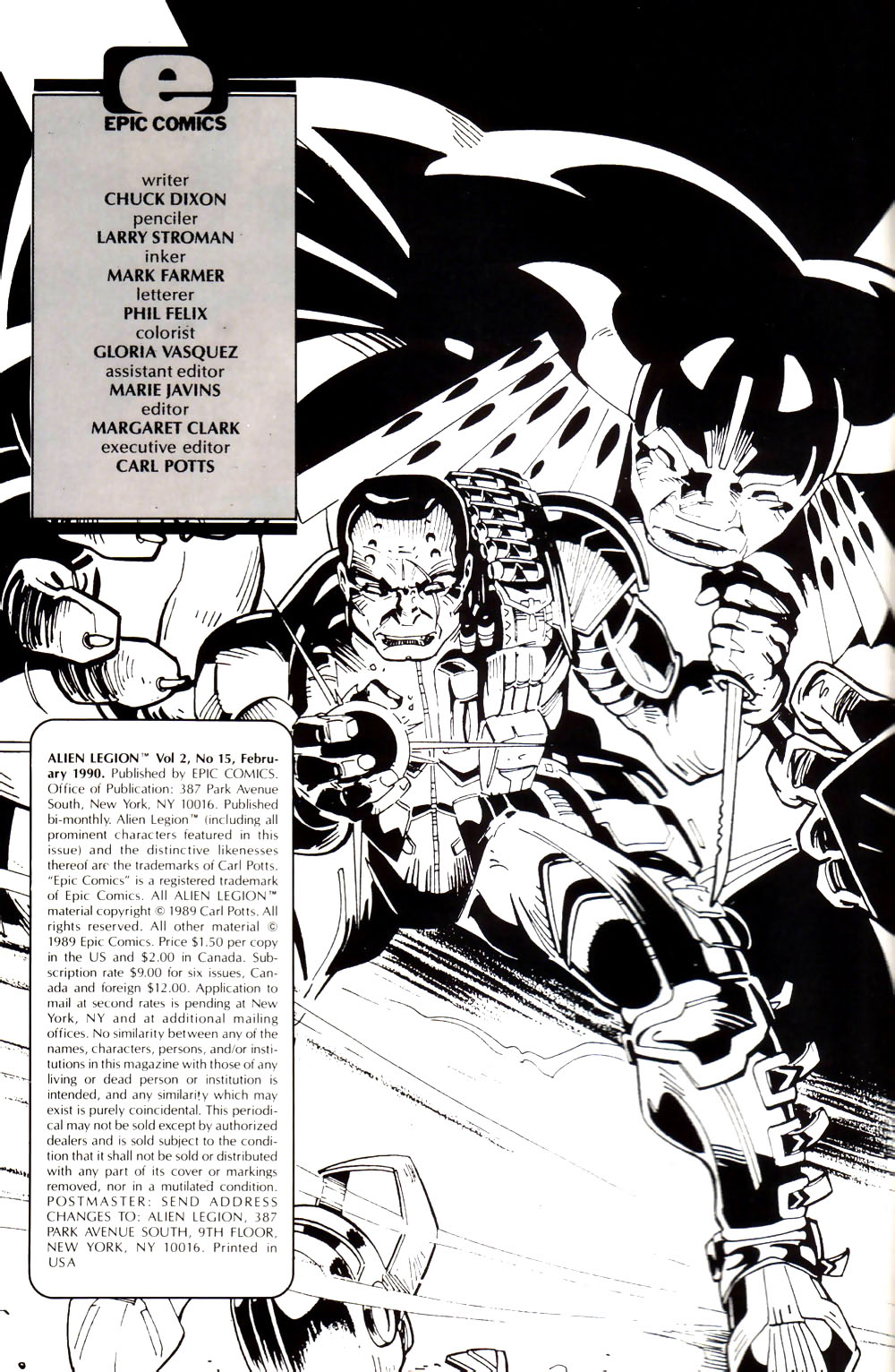 Read online Alien Legion (1987) comic -  Issue #15 - 2