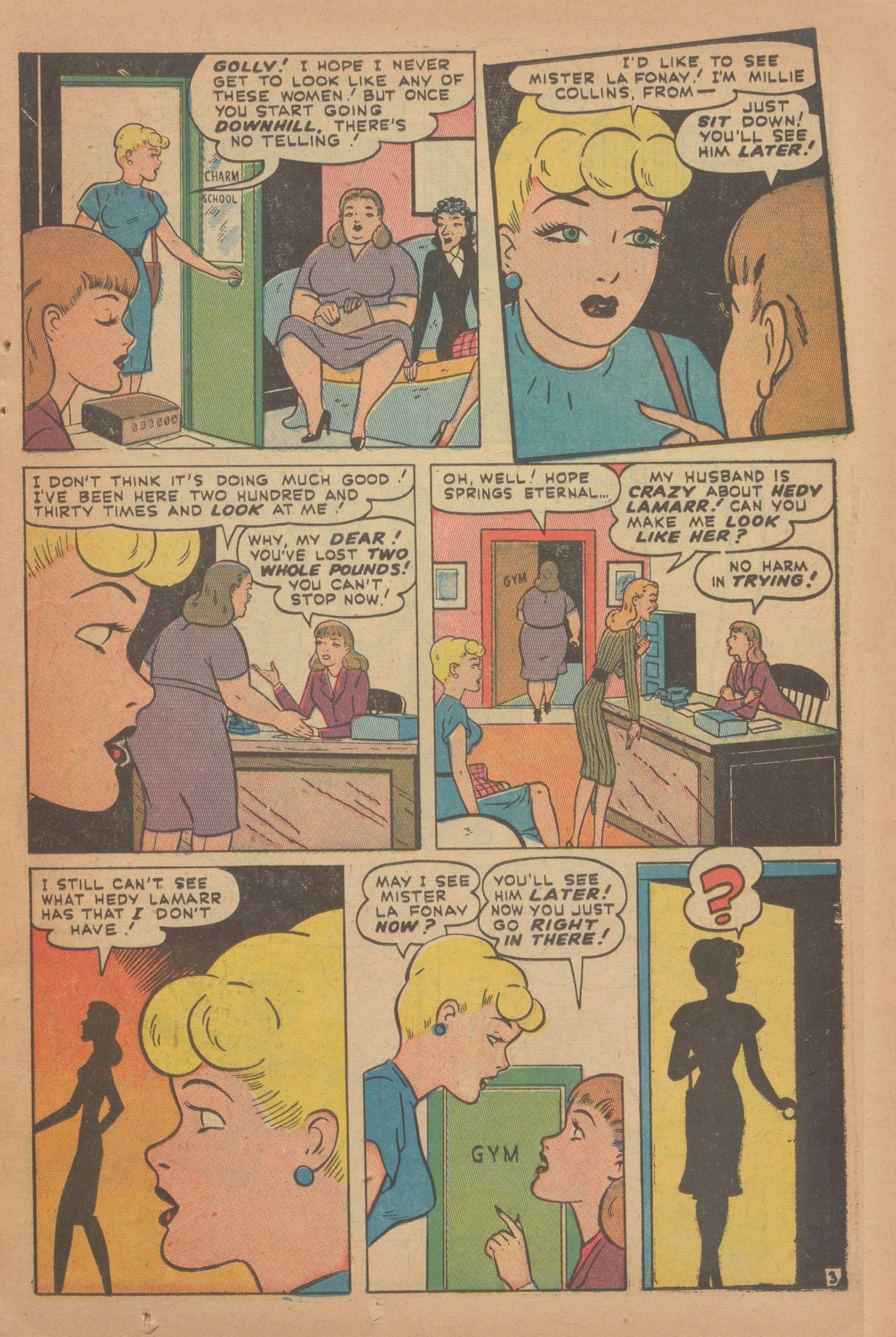 Read online Nellie The Nurse (1945) comic -  Issue #9 - 19