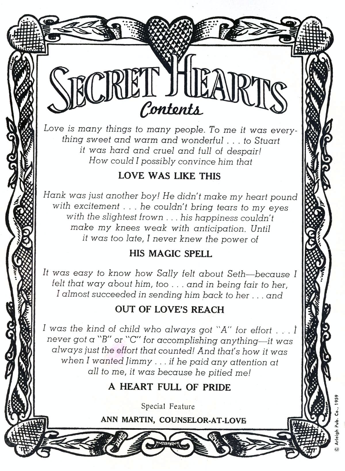 Read online Secret Hearts comic -  Issue #58 - 2