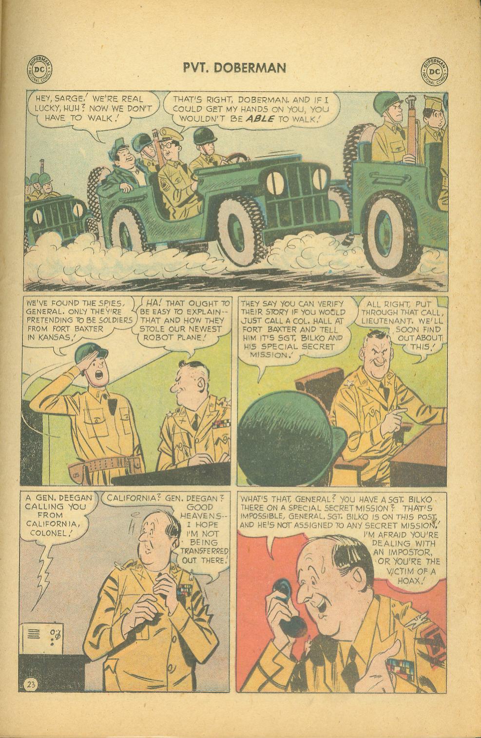 Read online Sgt. Bilko's Pvt. Doberman comic -  Issue #4 - 29