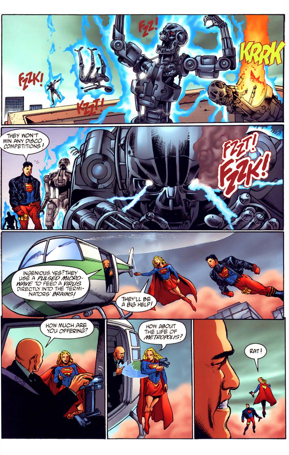 Read online Superman vs. The Terminator: Death to the Future comic -  Issue #4 - 16