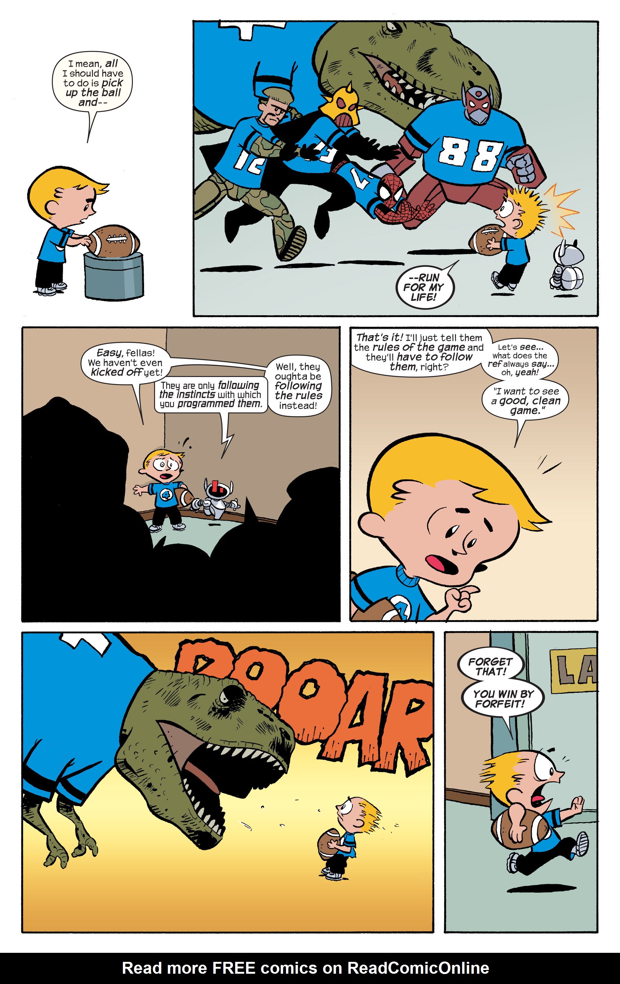 Read online Franklin Richards: Fall Football Fiasco! comic -  Issue # Full - 5
