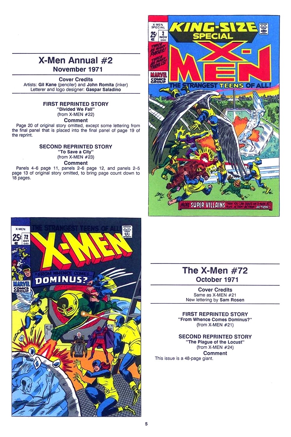 Read online The Official Marvel Index To The X-Men comic -  Issue #4 - 7
