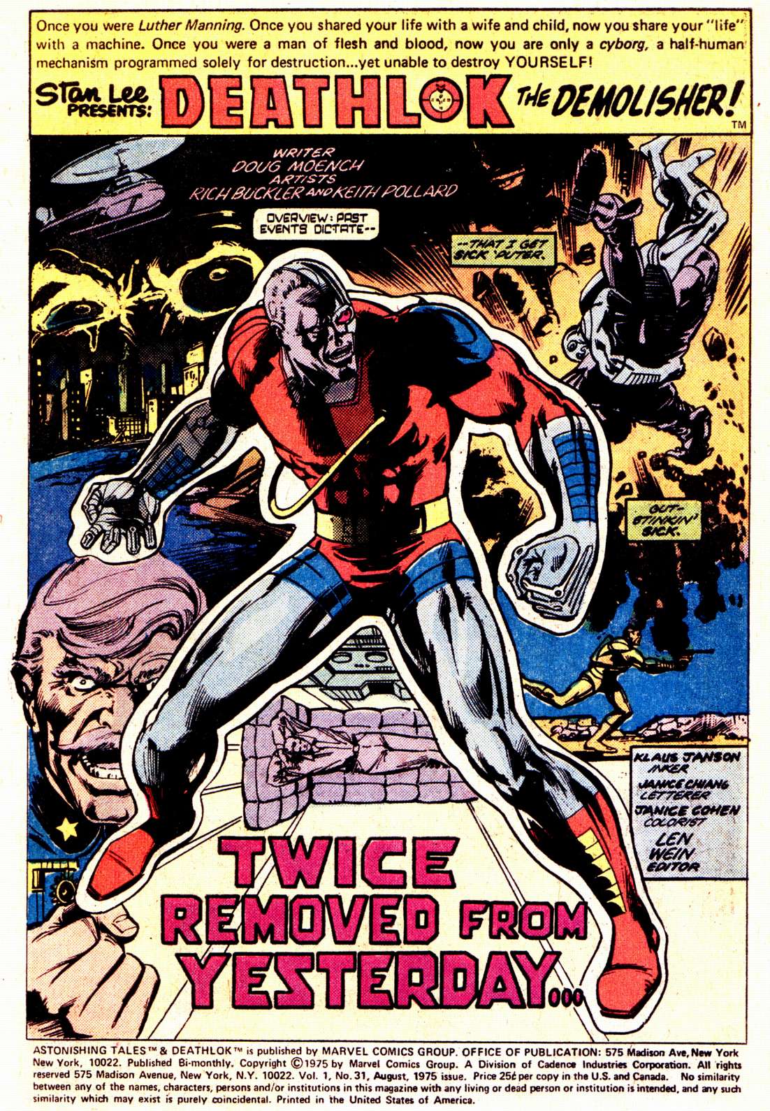 Read online Astonishing Tales (1970) comic -  Issue #31 - 2