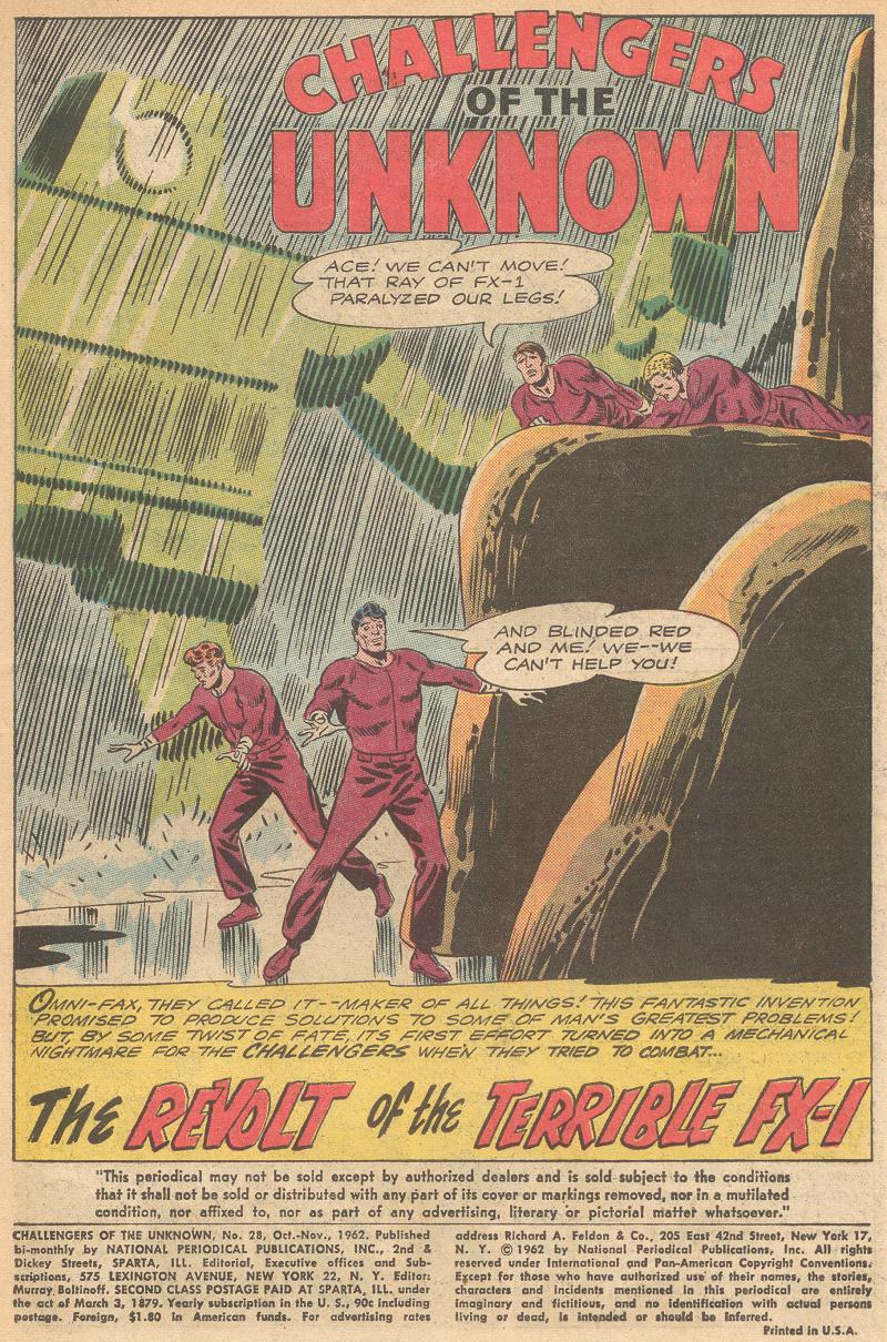 Challengers of the Unknown (1958) Issue #28 #28 - English 3