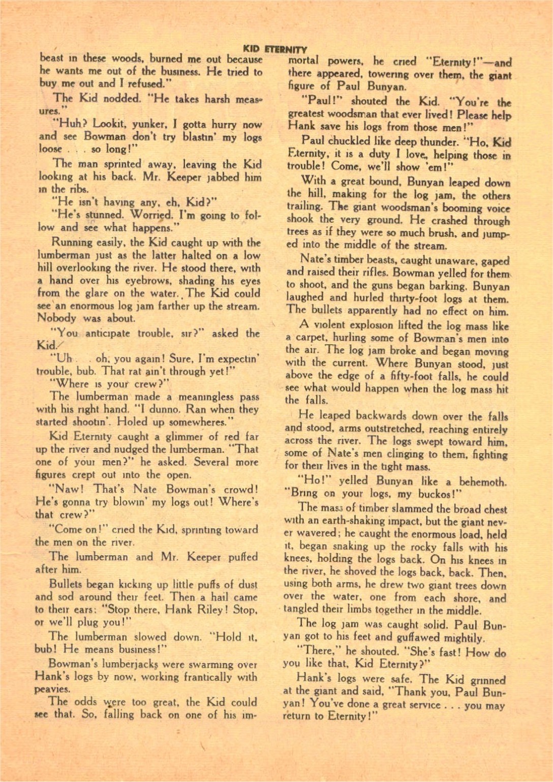 Read online Kid Eternity (1946) comic -  Issue #8 - 35